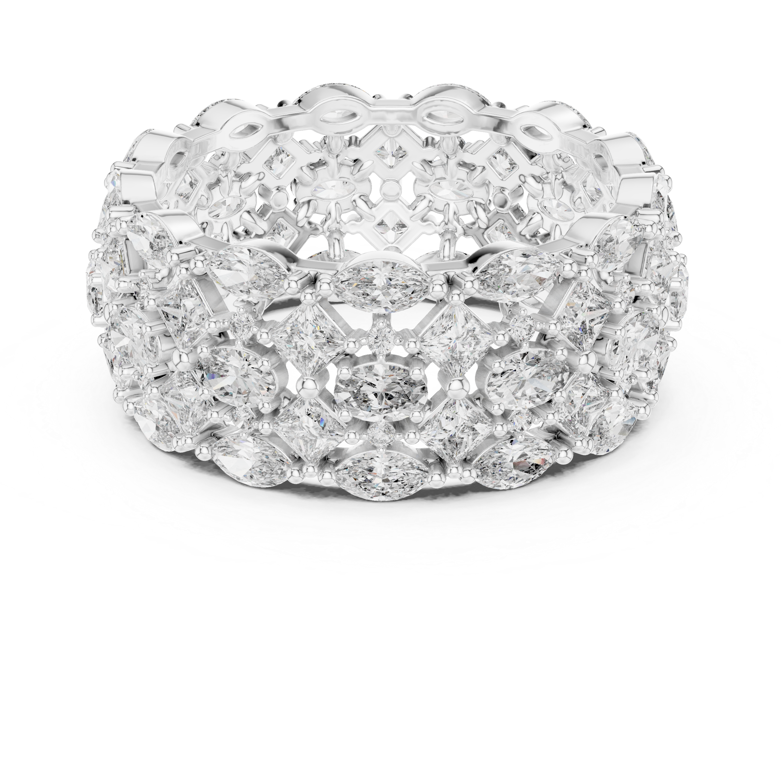 Royal Mosaic Diamond Eternity Band