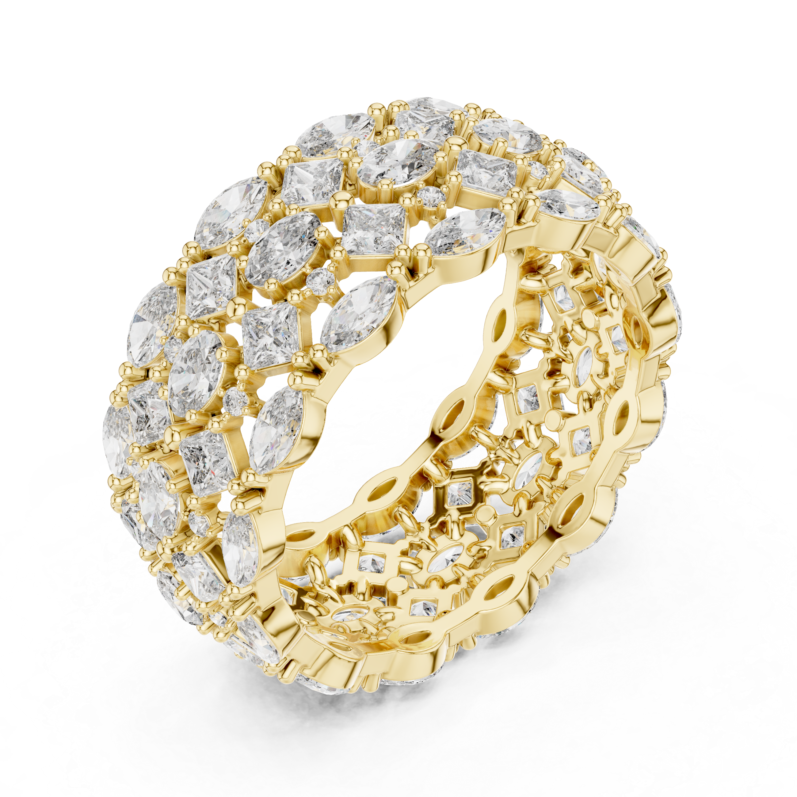 Royal Mosaic Diamond Eternity Band