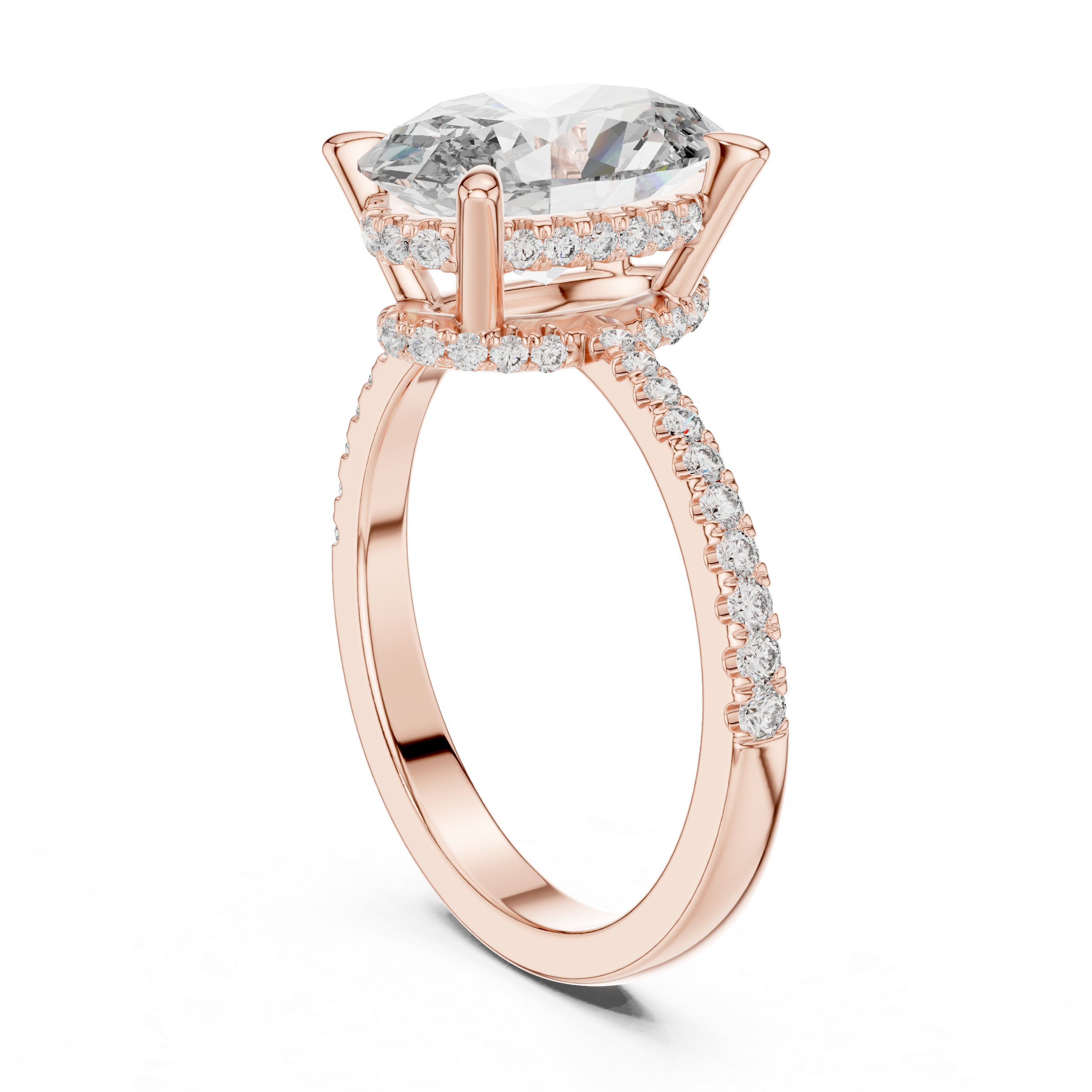Lumora Oval Diamond Engagement Ring