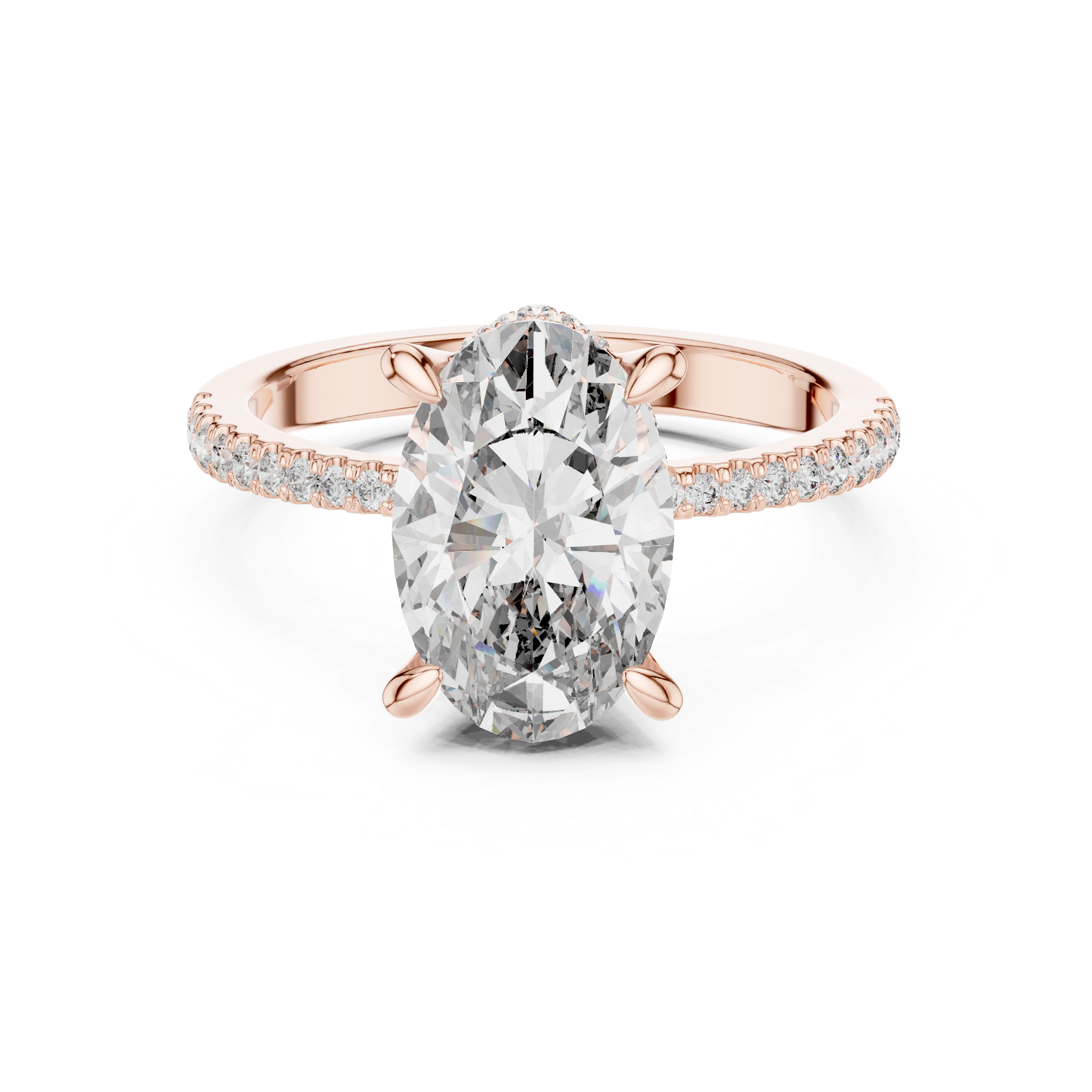 Lumora Oval Diamond Engagement Ring