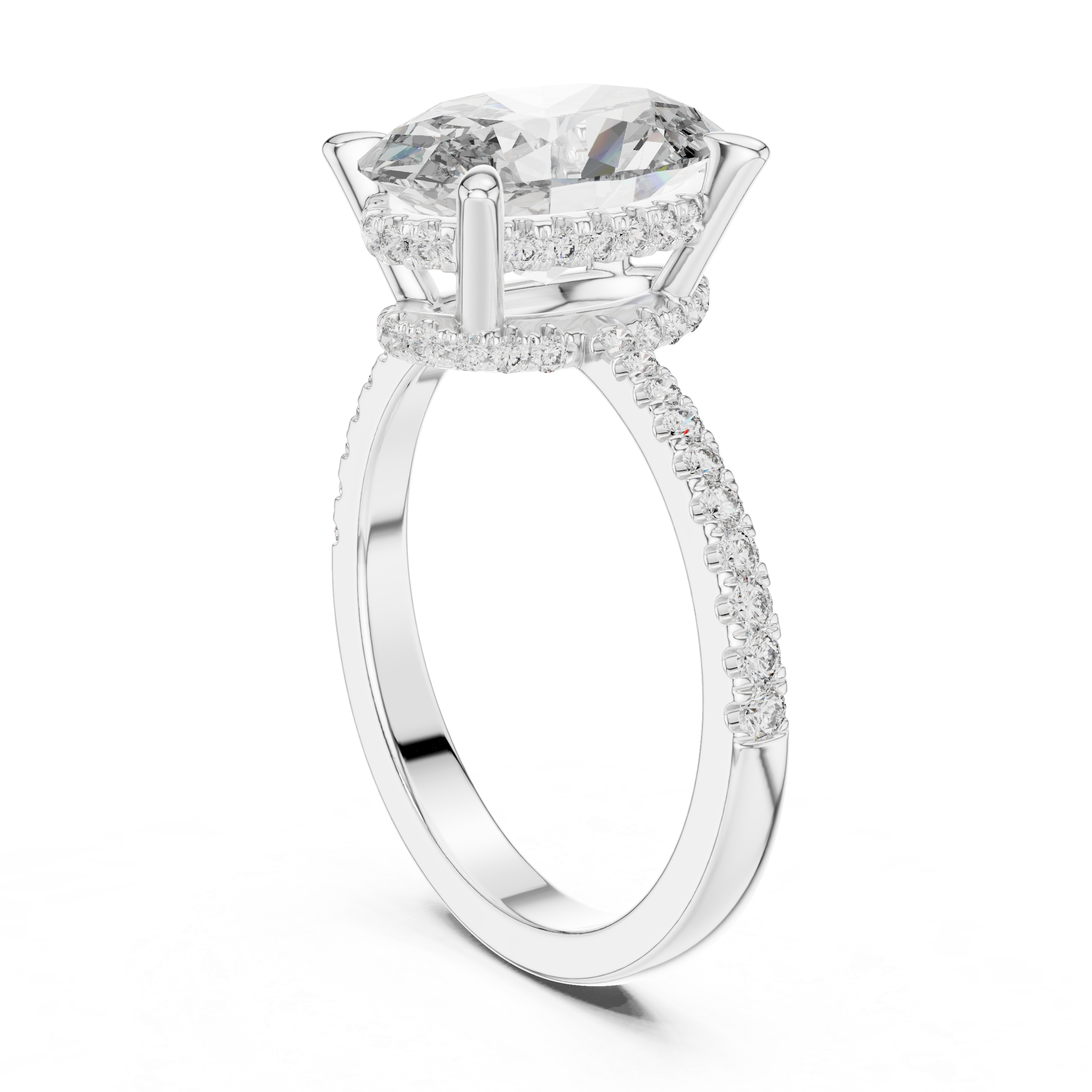 Lumora Oval Diamond Engagement Ring