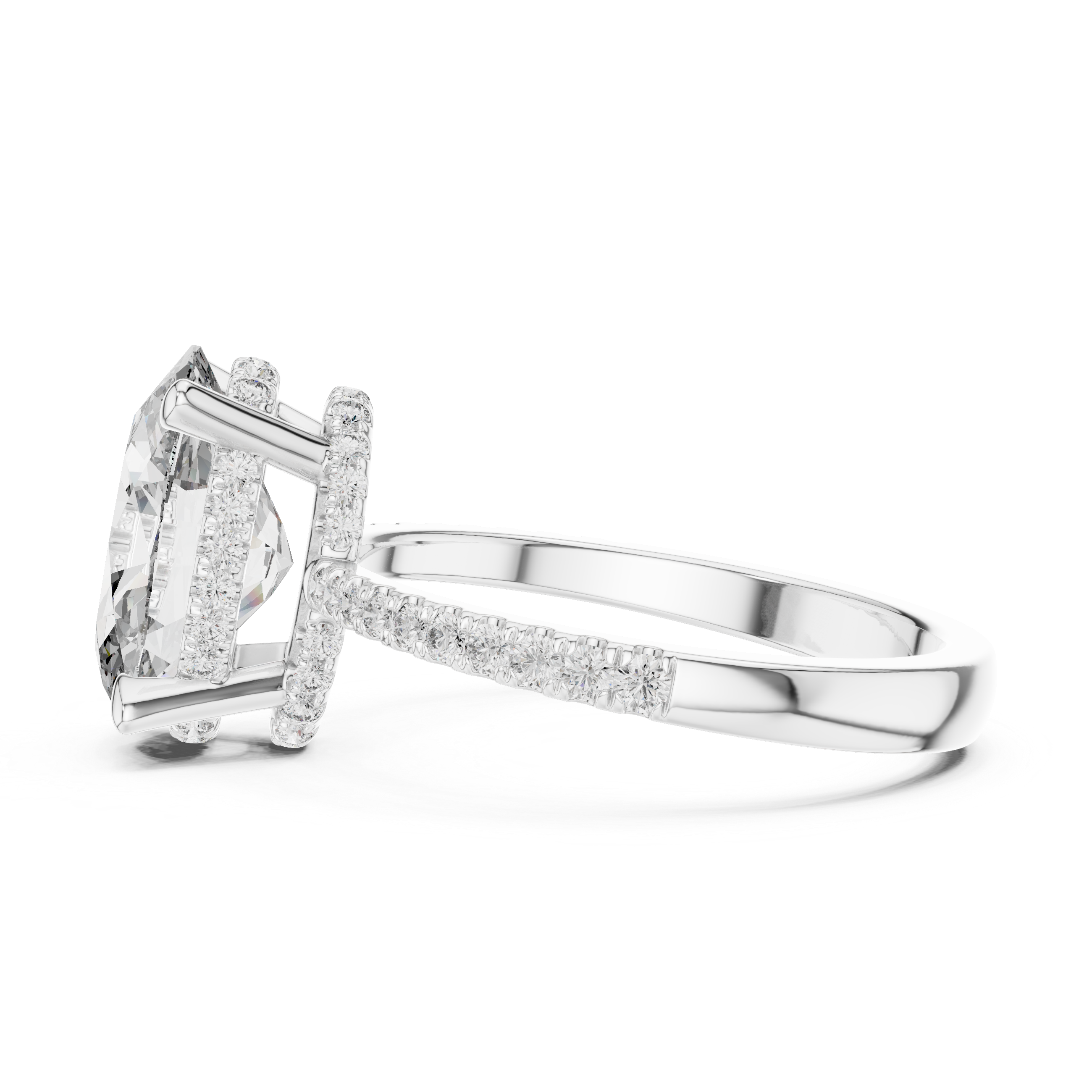 Lumora Oval Diamond Engagement Ring