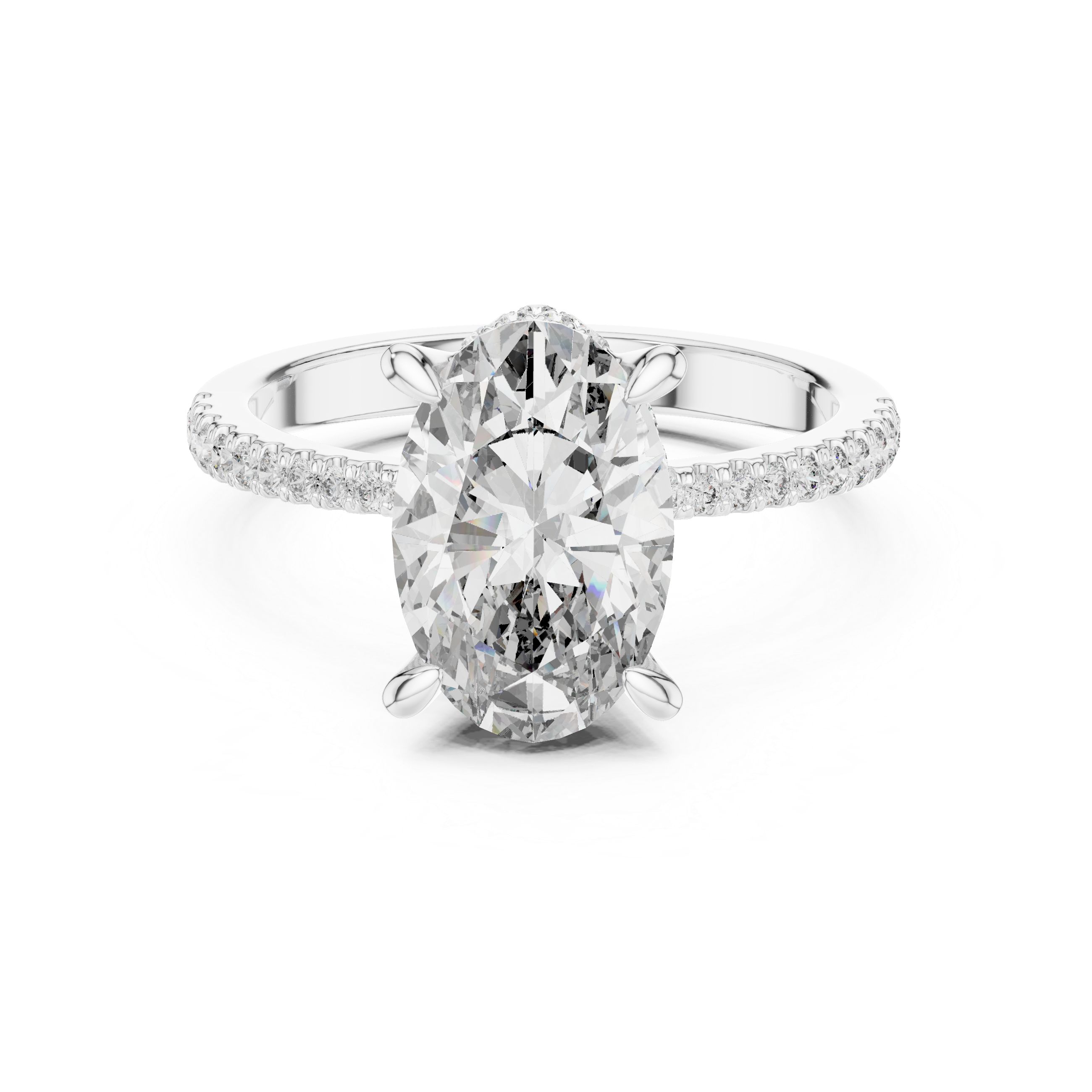 Lumora Oval Diamond Engagement Ring