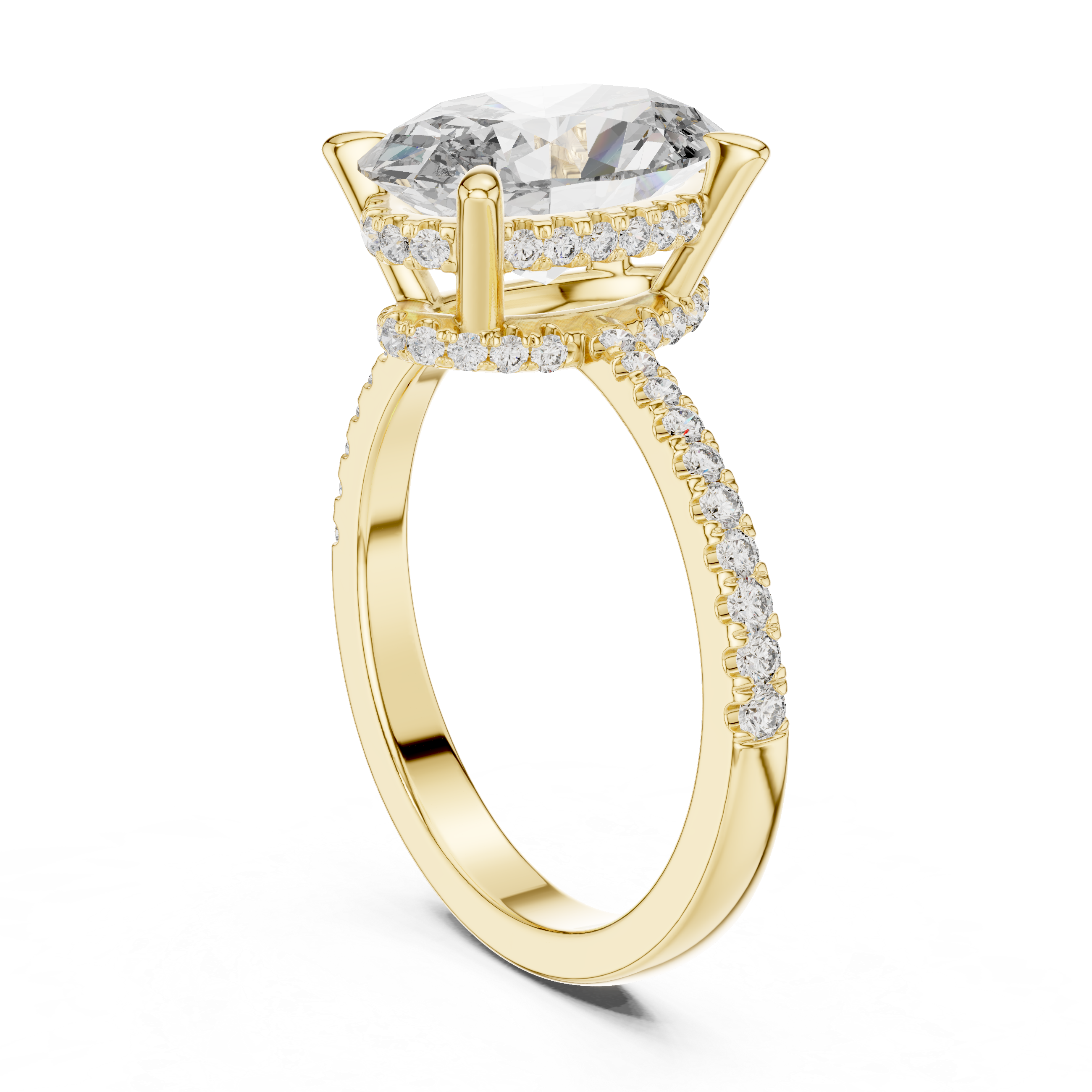 Lumora Oval Diamond Engagement Ring