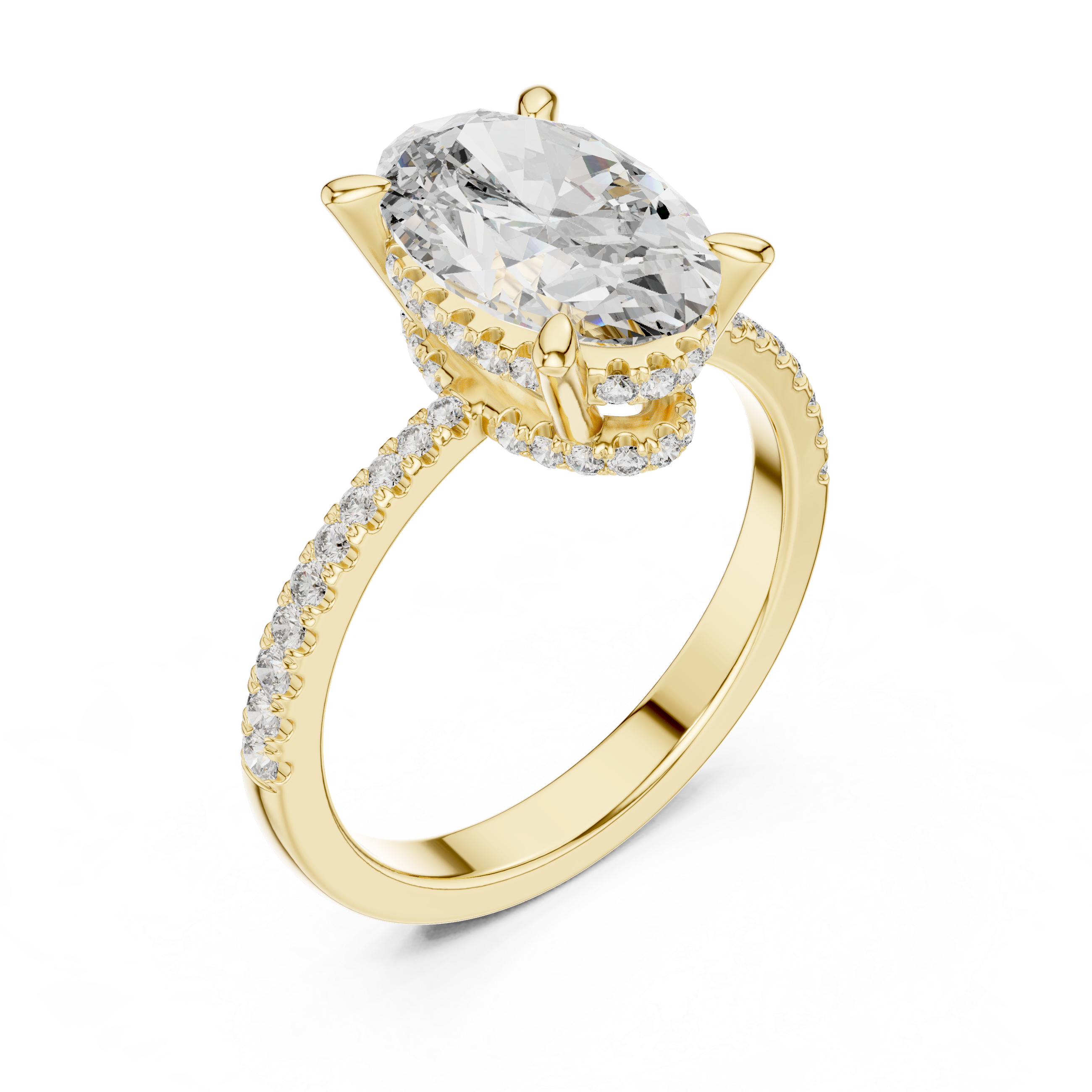 Lumora Oval Diamond Engagement Ring
