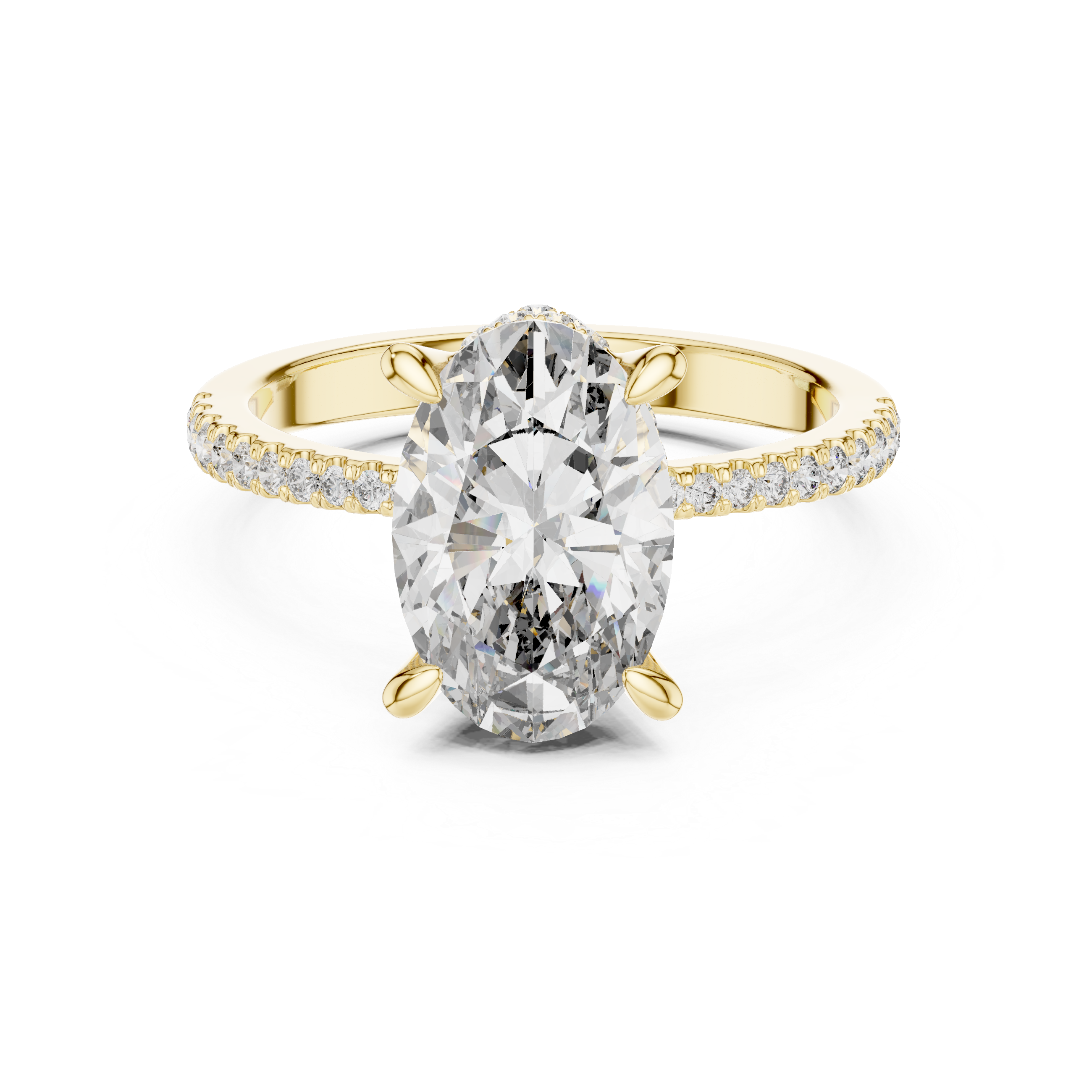 Lumora Oval Diamond Engagement Ring