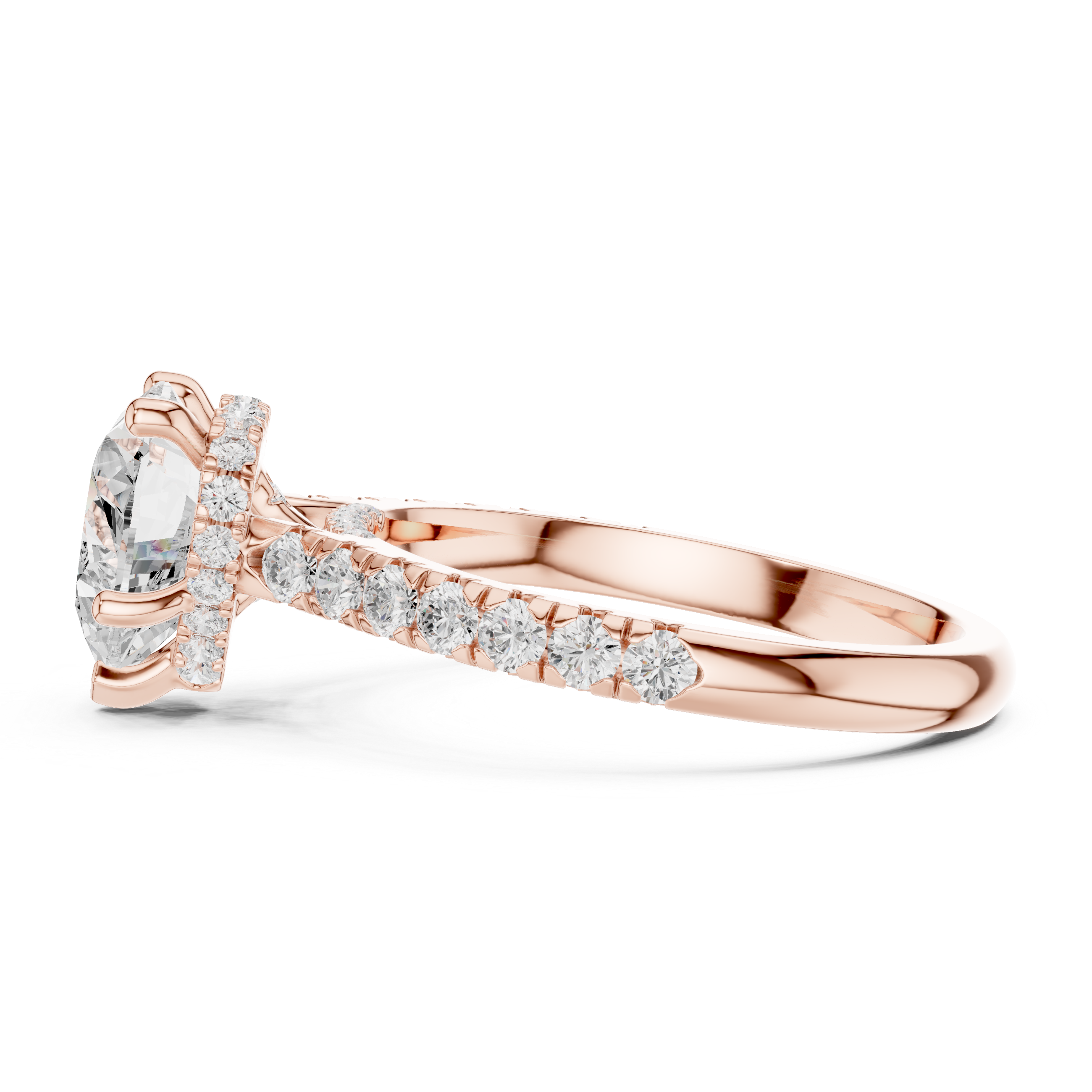 Everheart Heart-Cut Diamond Solitaire Engagement Ring