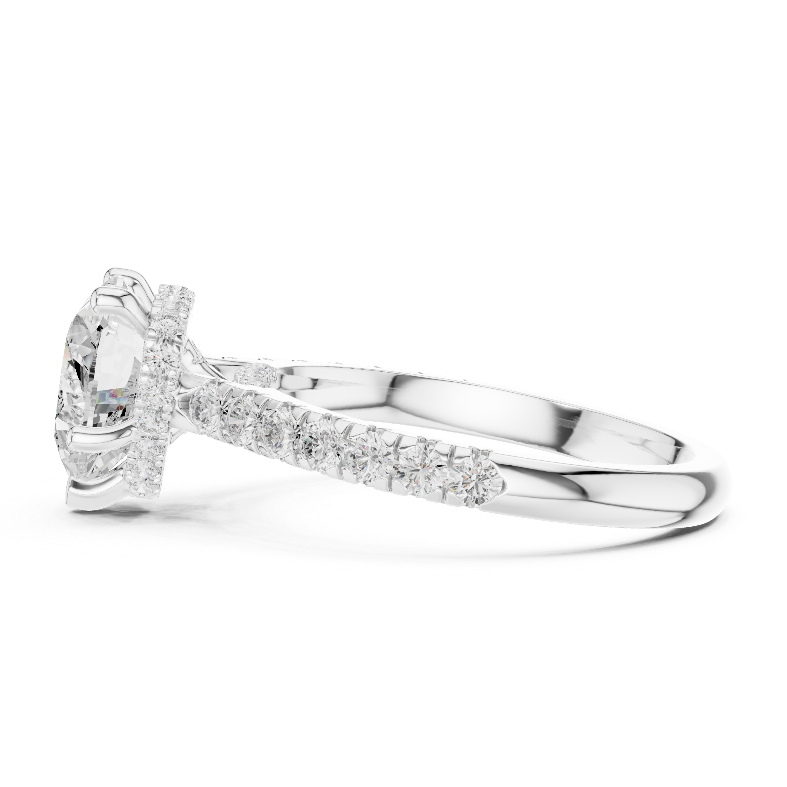 Everheart Heart-Cut Diamond Solitaire Engagement Ring