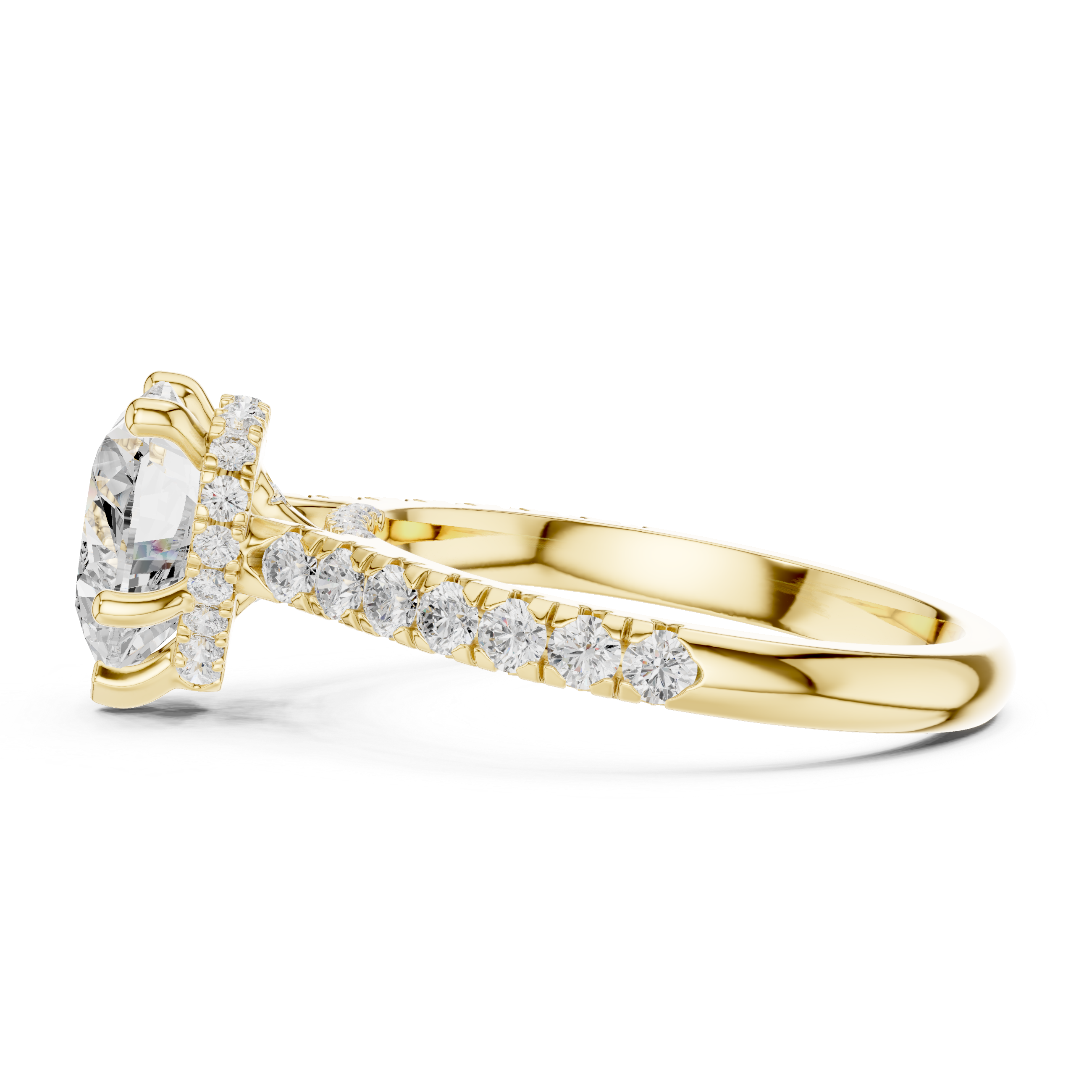 Everheart Heart-Cut Diamond Solitaire Engagement Ring