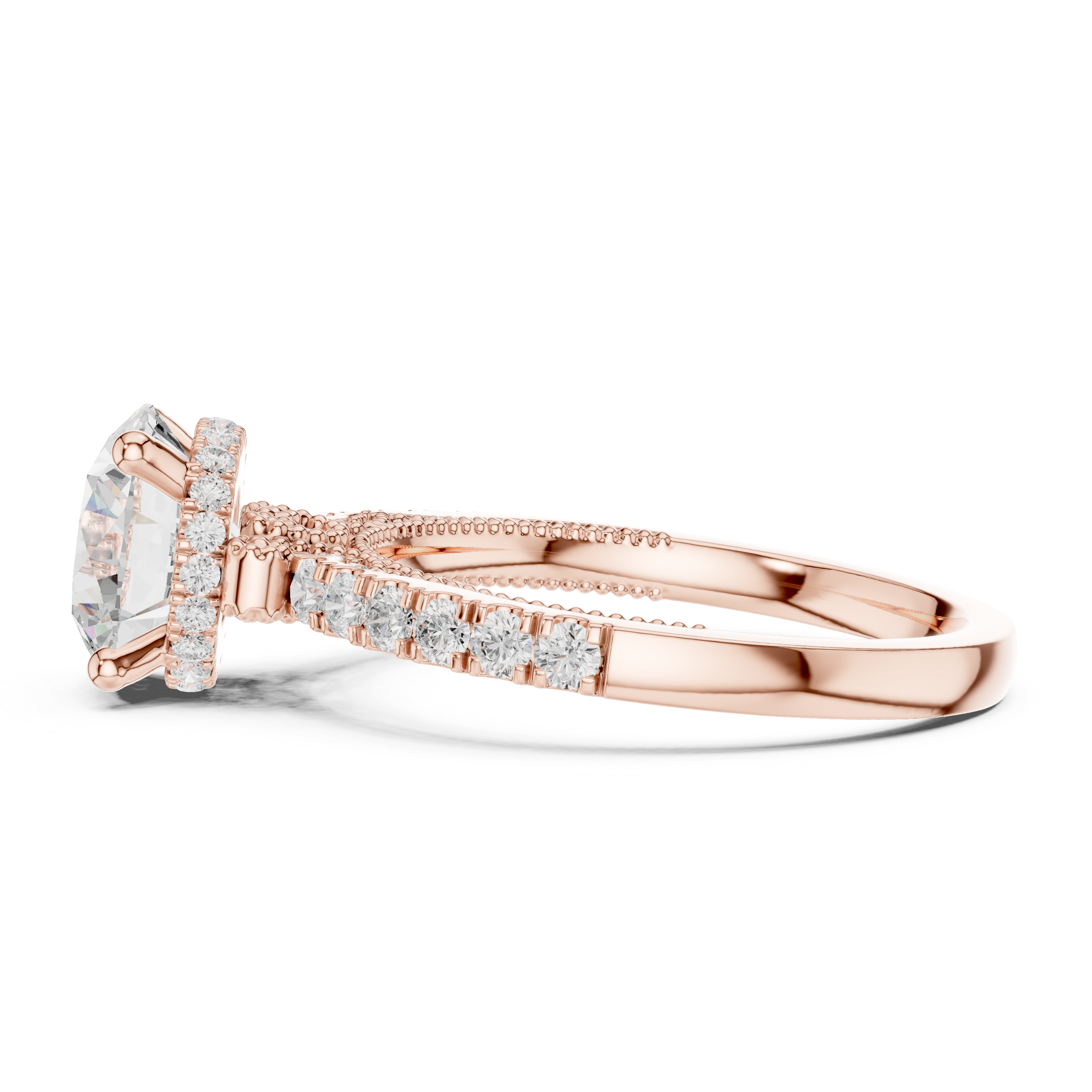 Eterna Glow Round Solitaire Diamond Engagement Ring