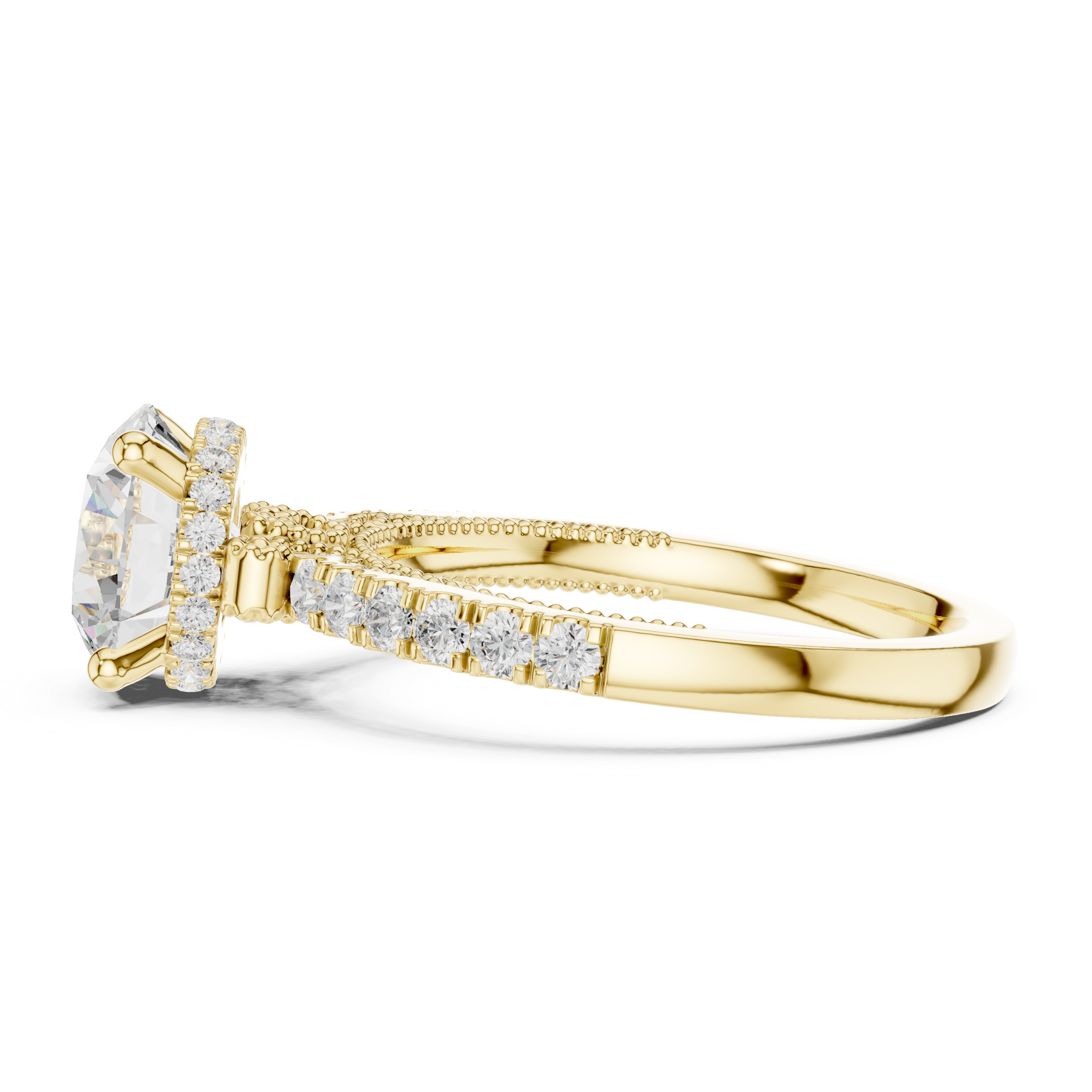Eterna Glow Round Solitaire Diamond Engagement Ring