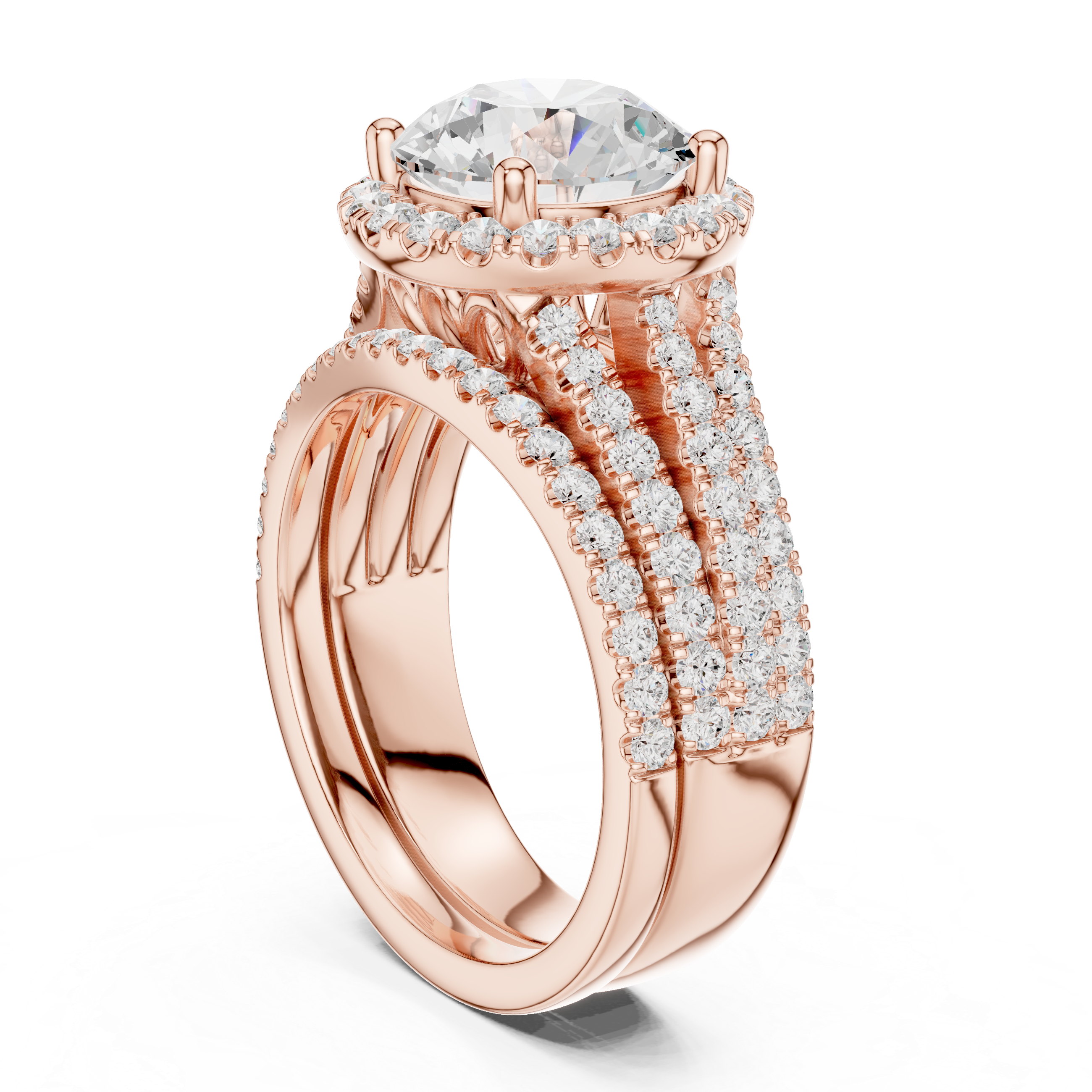 Aurora Royale Halo Ring