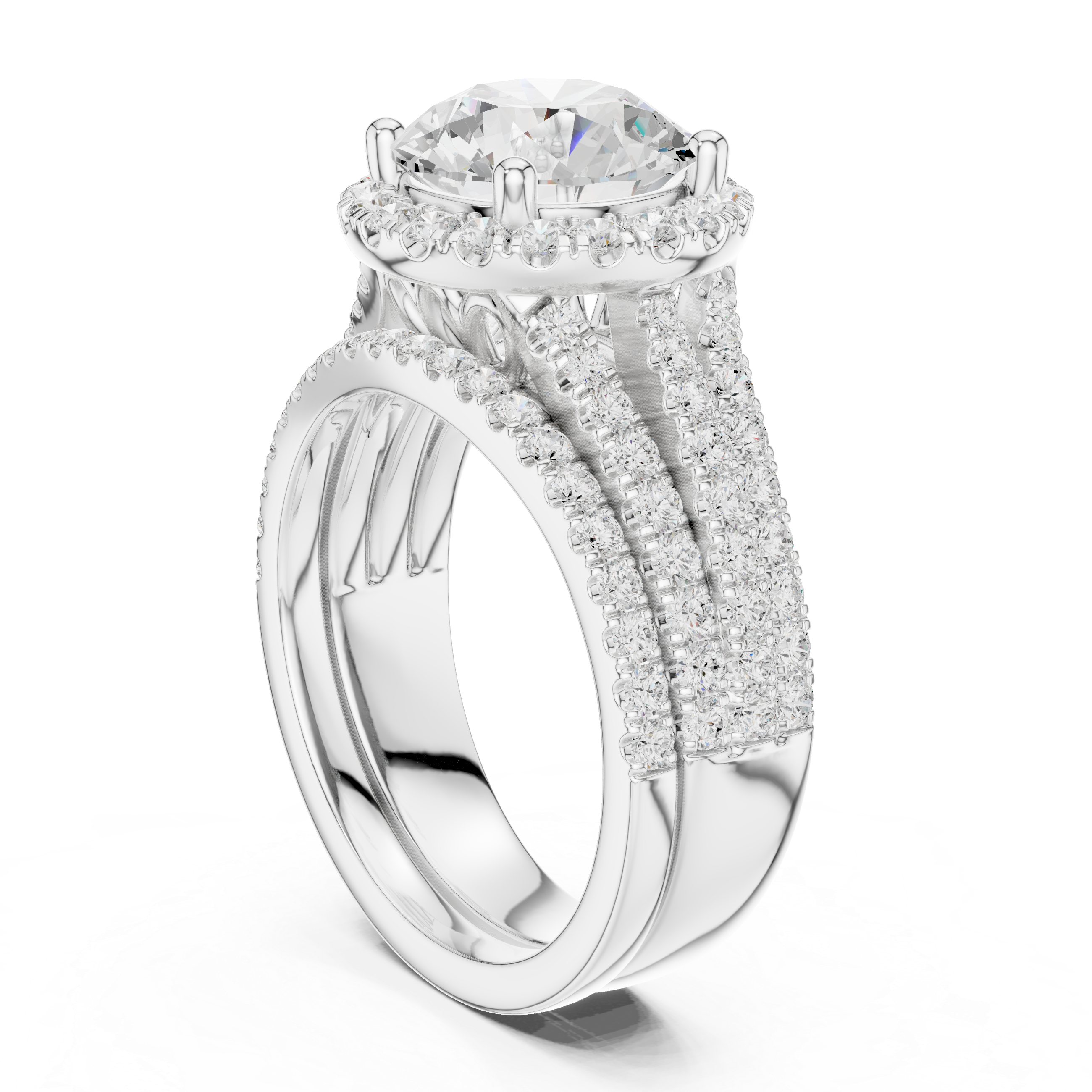 Aurora Royale Halo Ring