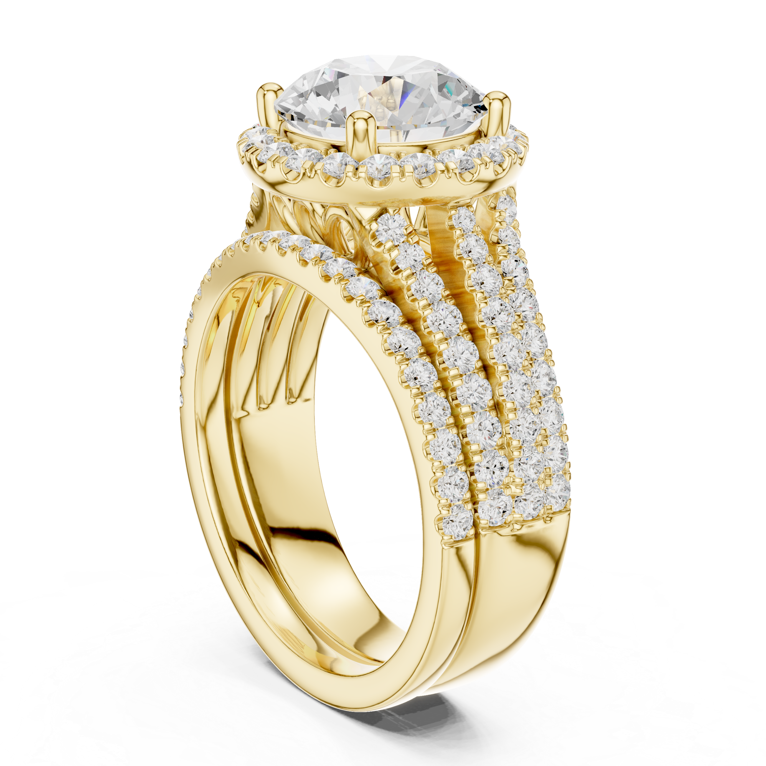 Aurora Royale Halo Ring