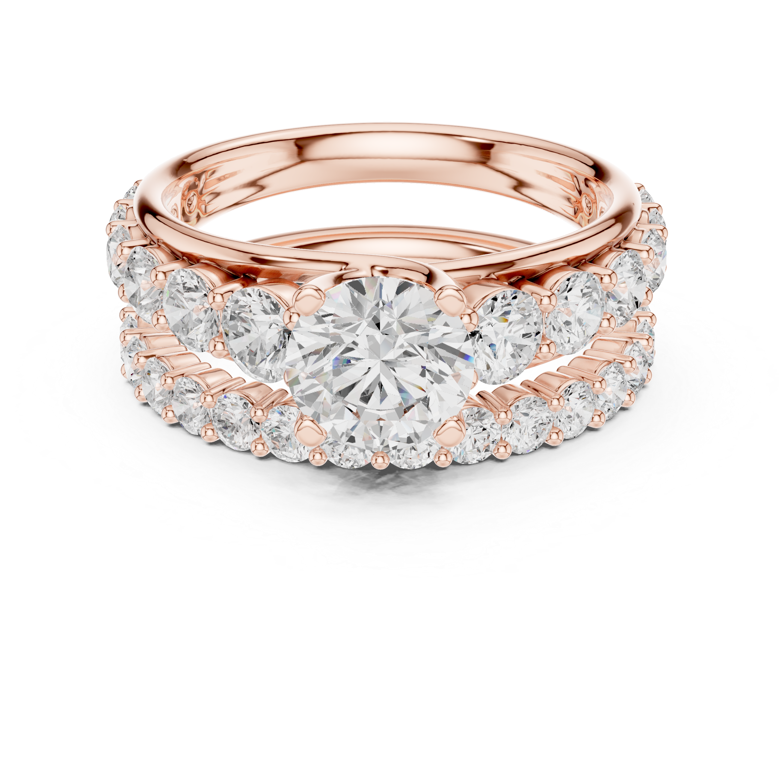 Celestia Round Diamond Engagement Ring
