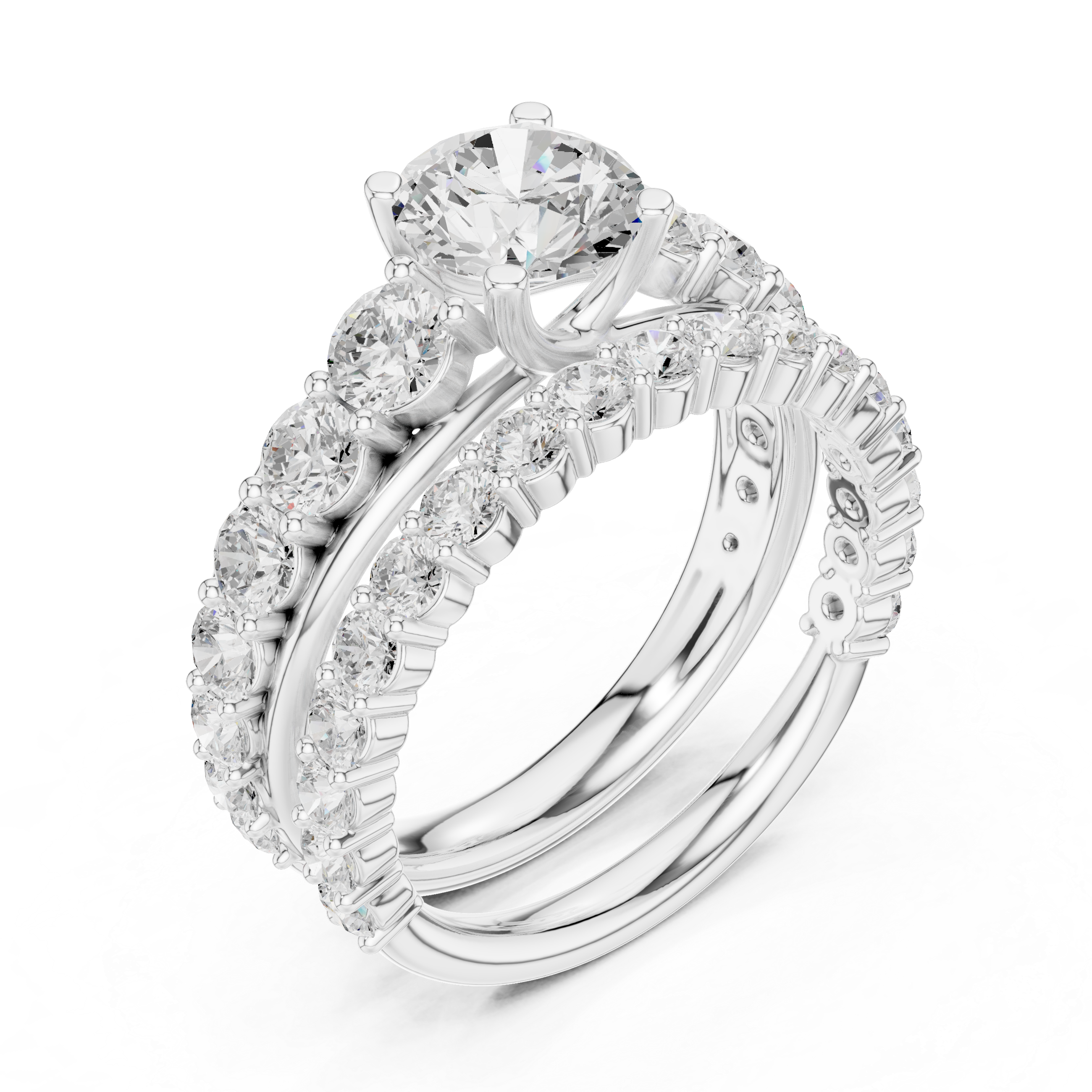 Celestia Round Diamond Engagement Ring
