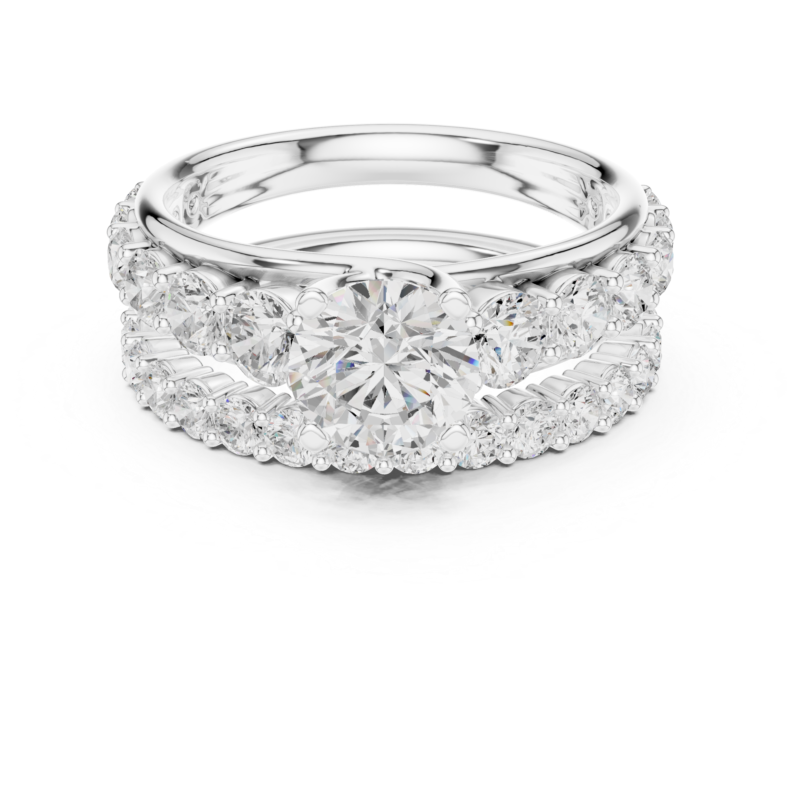 Celestia Round Diamond Engagement Ring