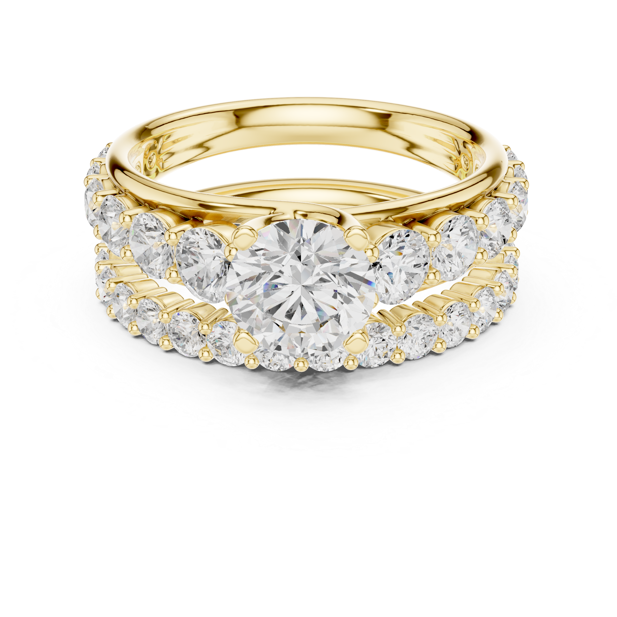 Celestia Round Diamond Engagement Ring