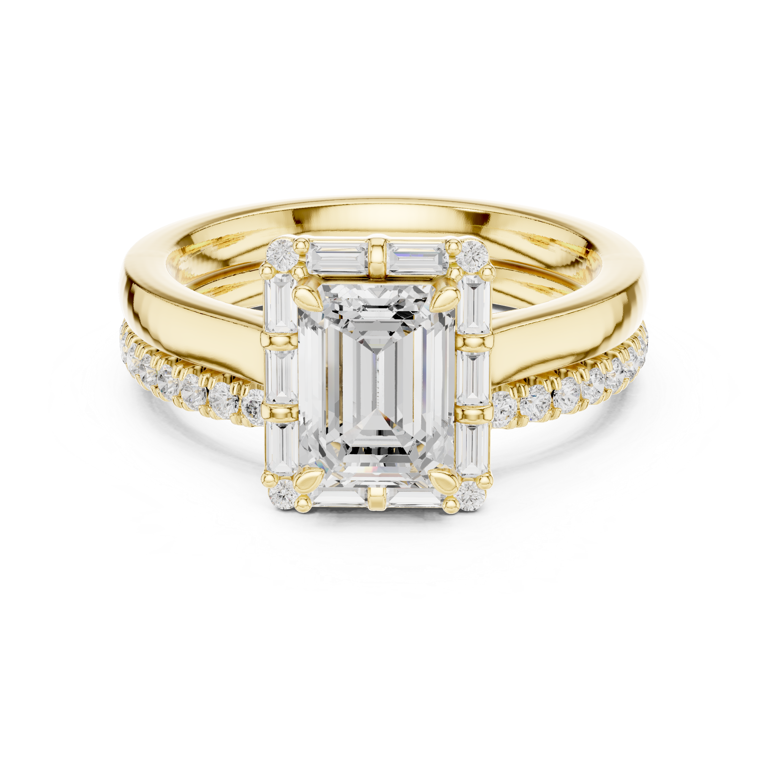 Regent Emerald Cut Diamond Engagement Ring