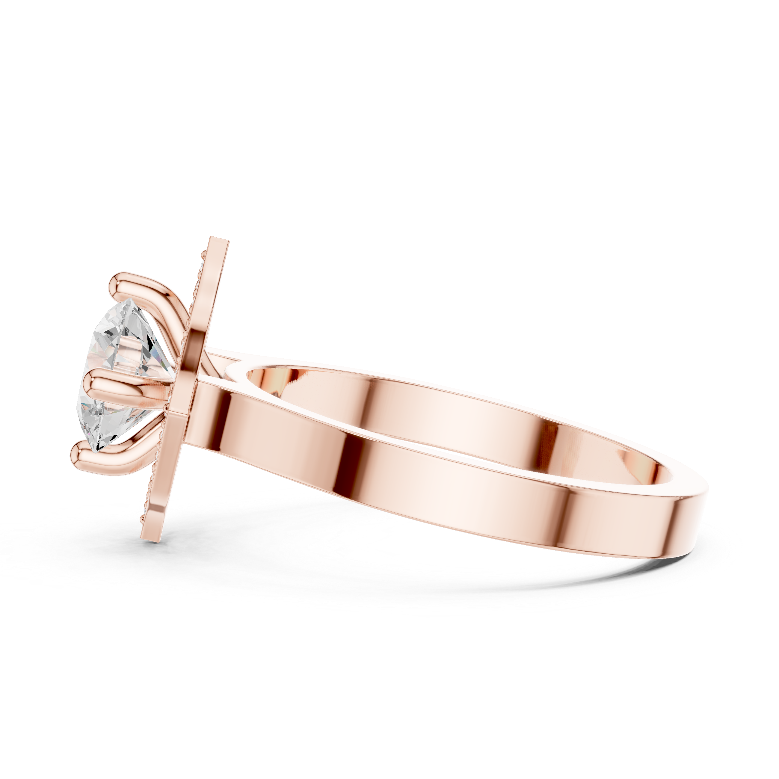 ROUND HALO DIAMOND ENGAGEMENT RING