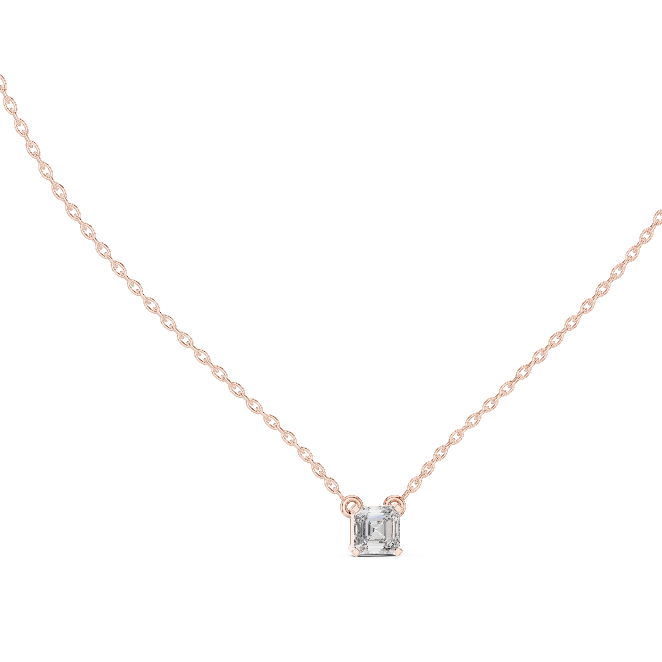 THE ASSCHER SOLITAIRE PENDENT