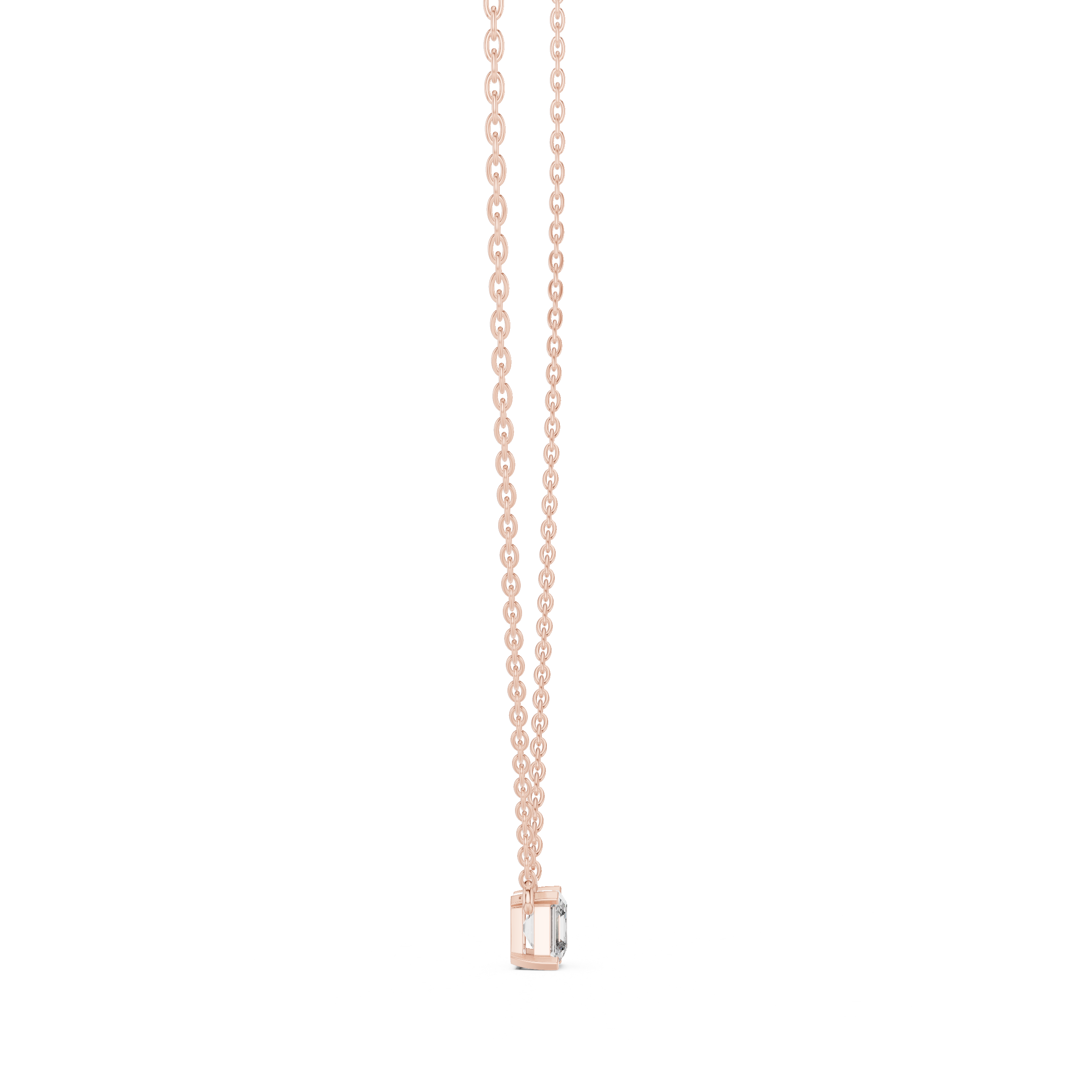 THE ASSCHER SOLITAIRE PENDENT