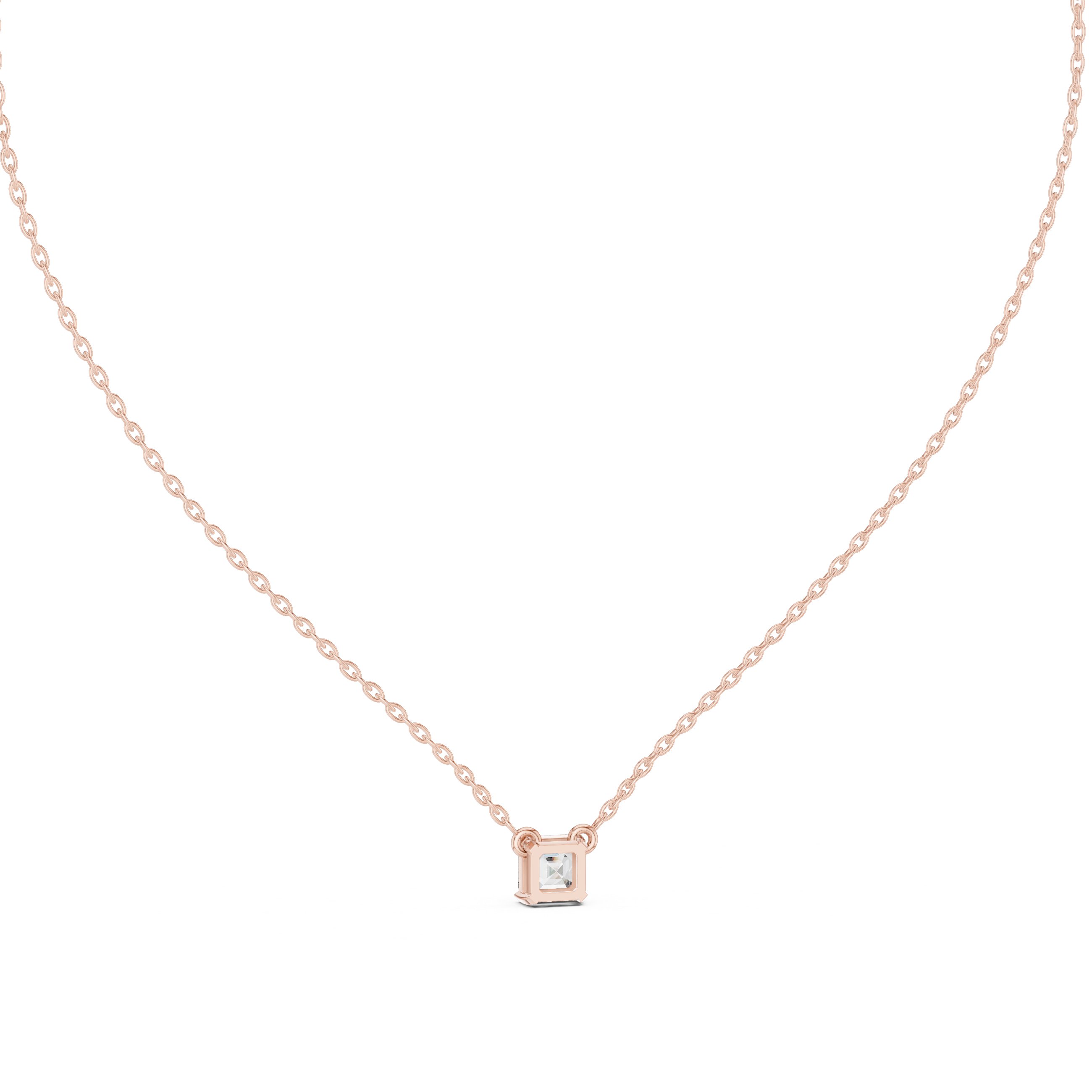 THE ASSCHER SOLITAIRE PENDENT