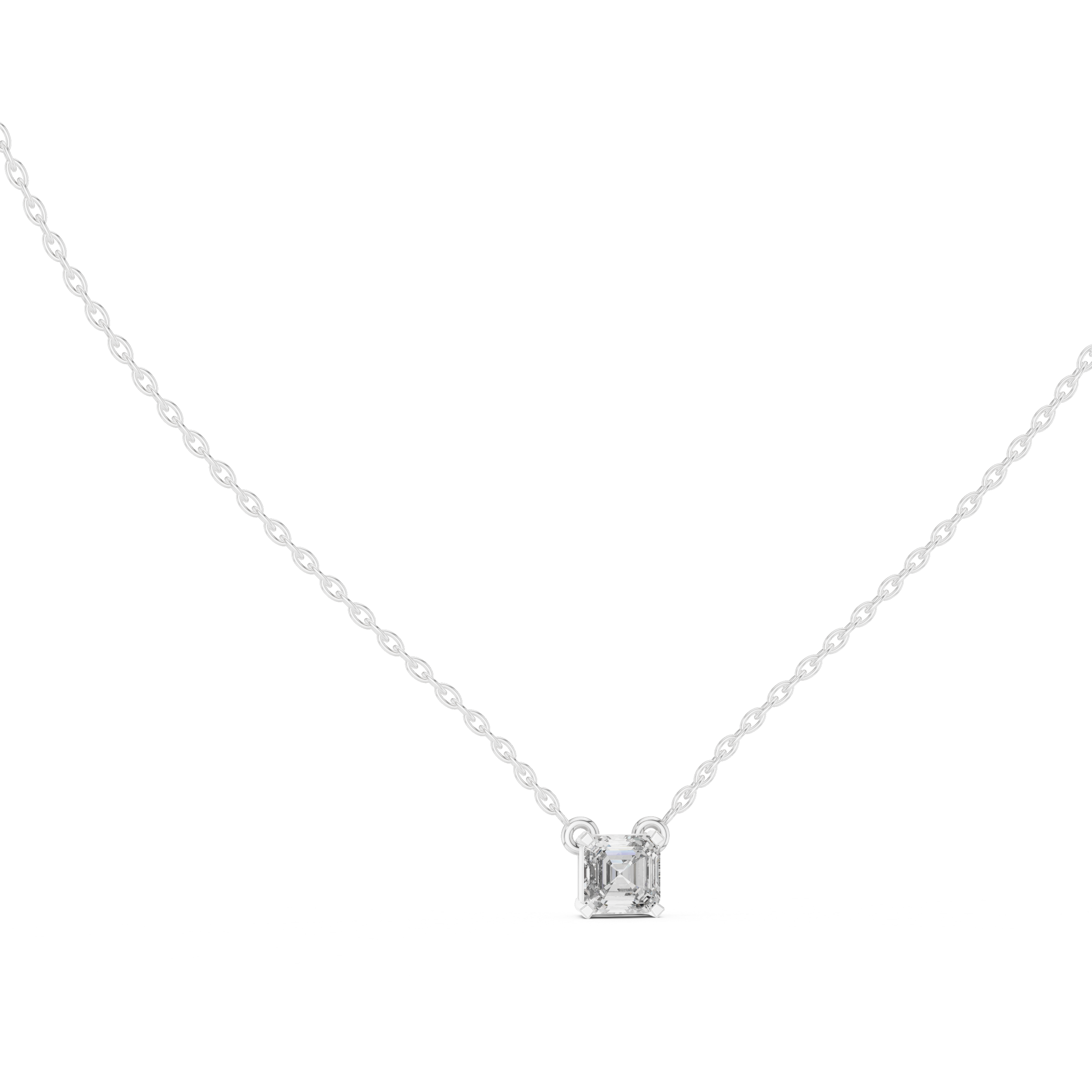 THE ASSCHER SOLITAIRE PENDENT