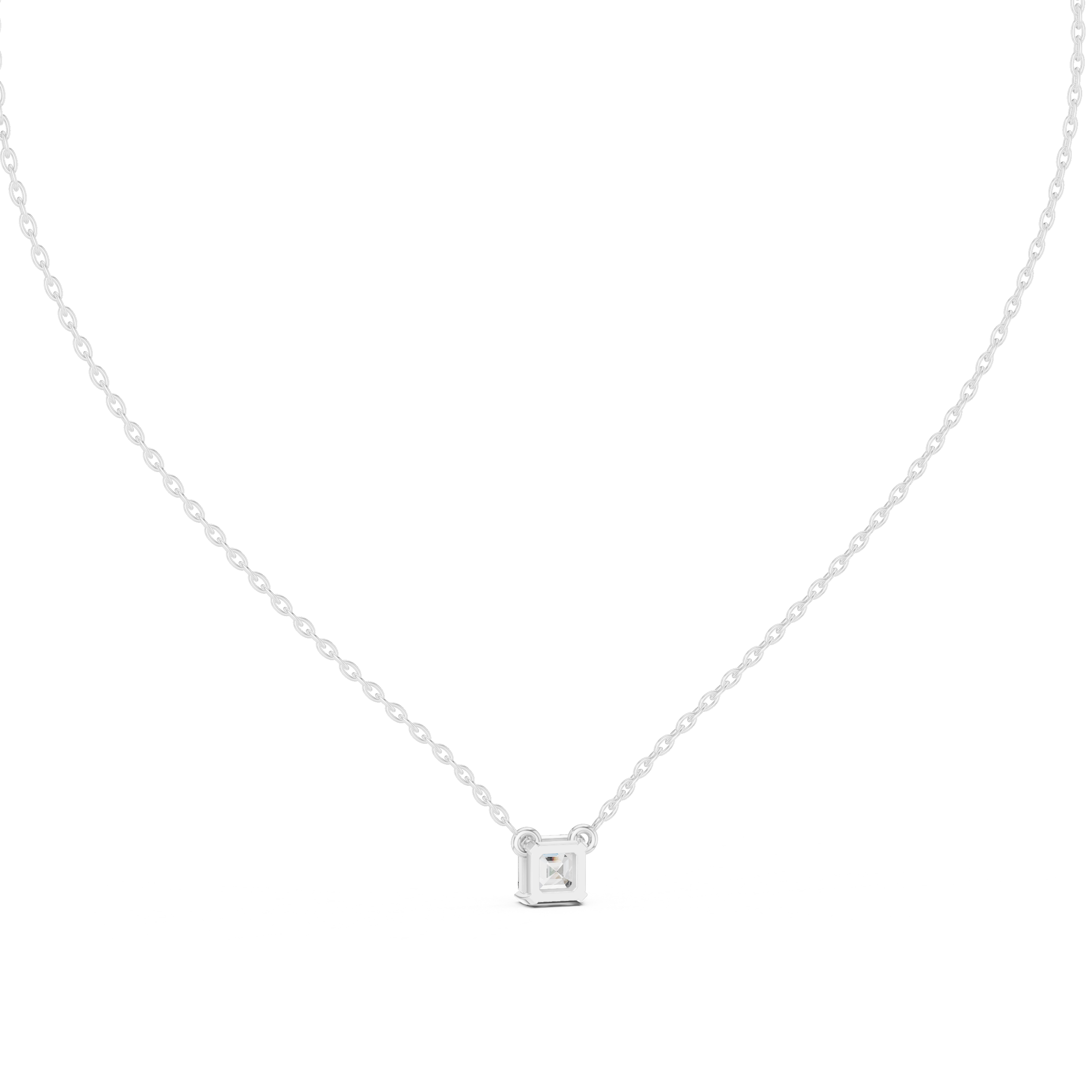 THE ASSCHER SOLITAIRE PENDENT