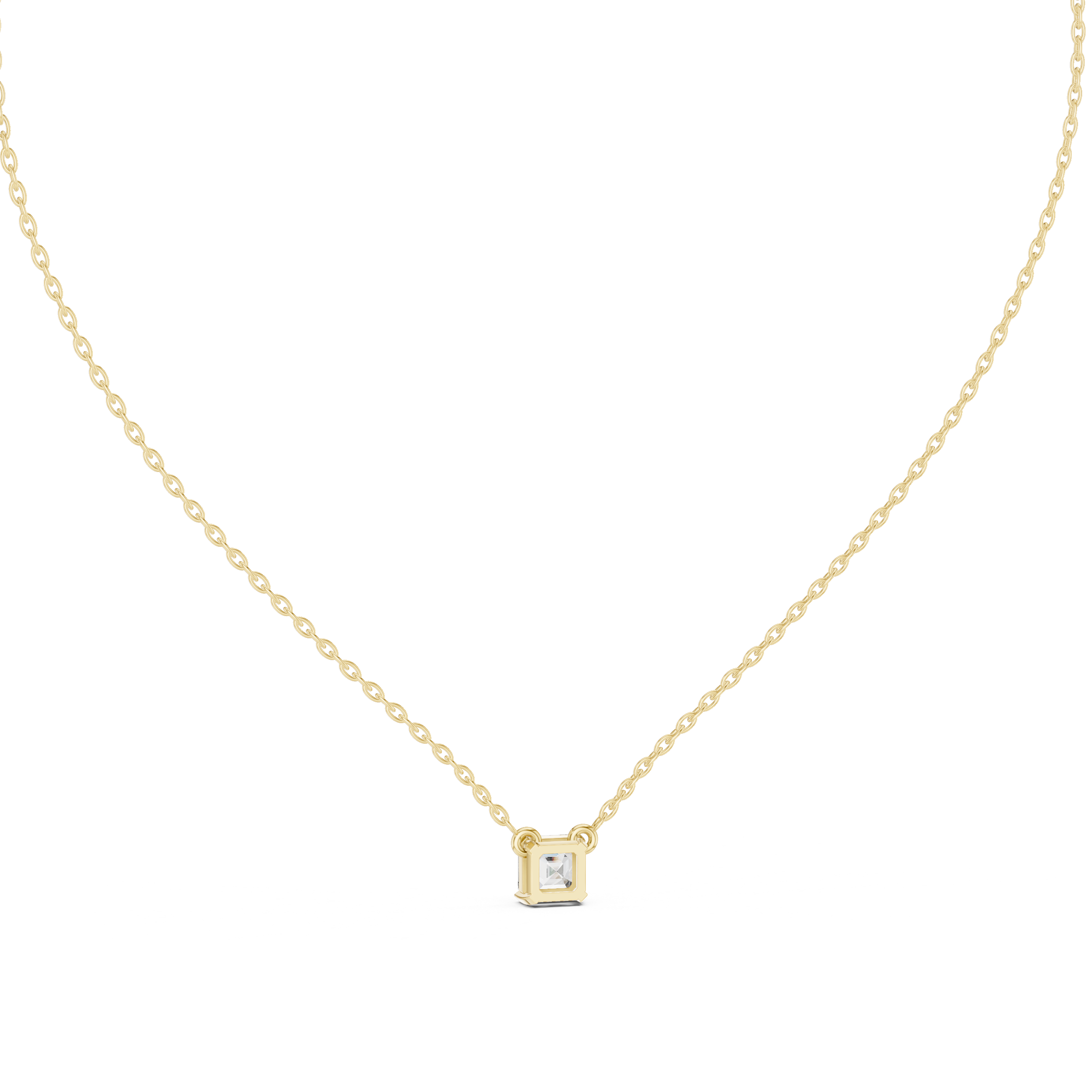 THE ASSCHER SOLITAIRE PENDENT