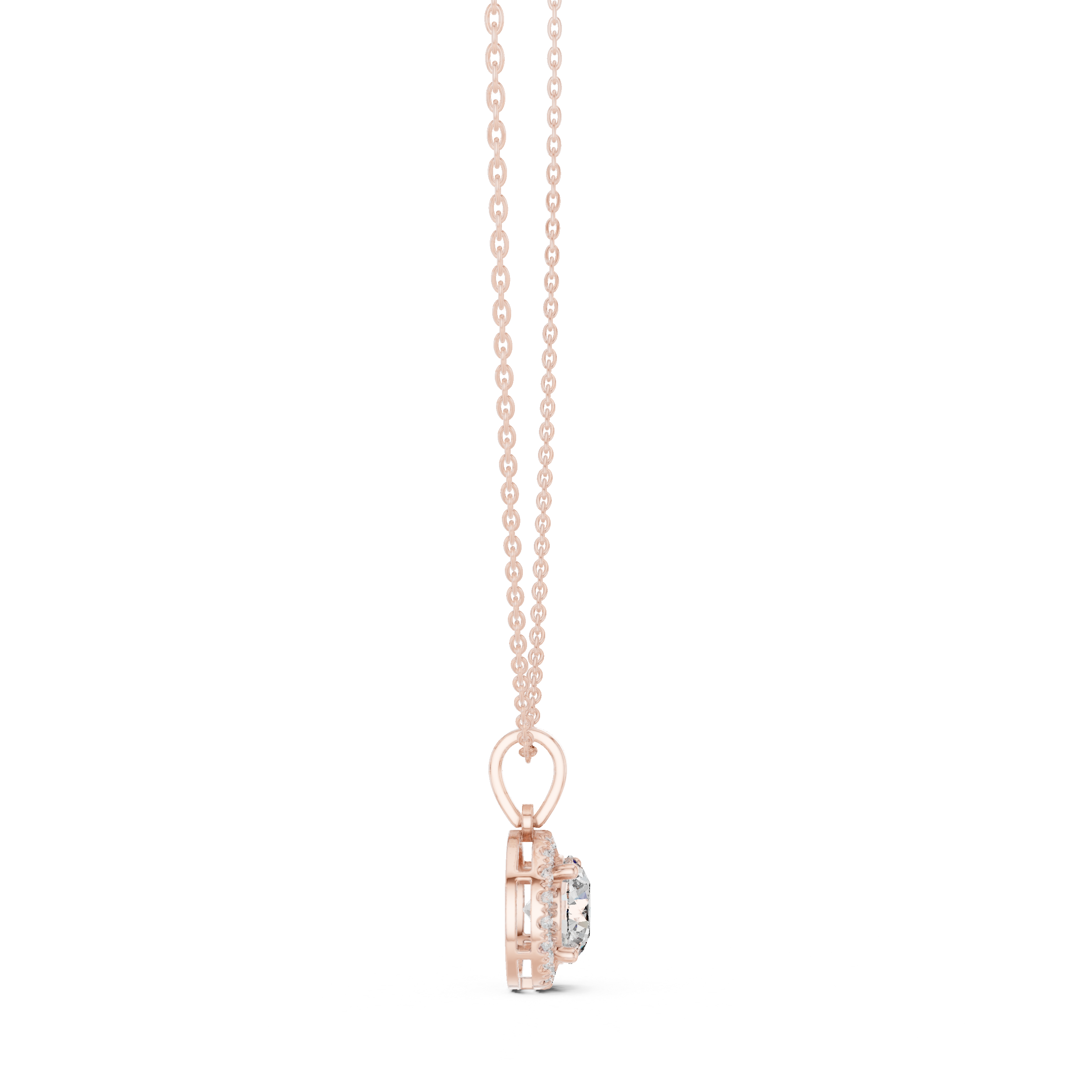 PERAR DIAMOND HALO INFINITY PENDENT