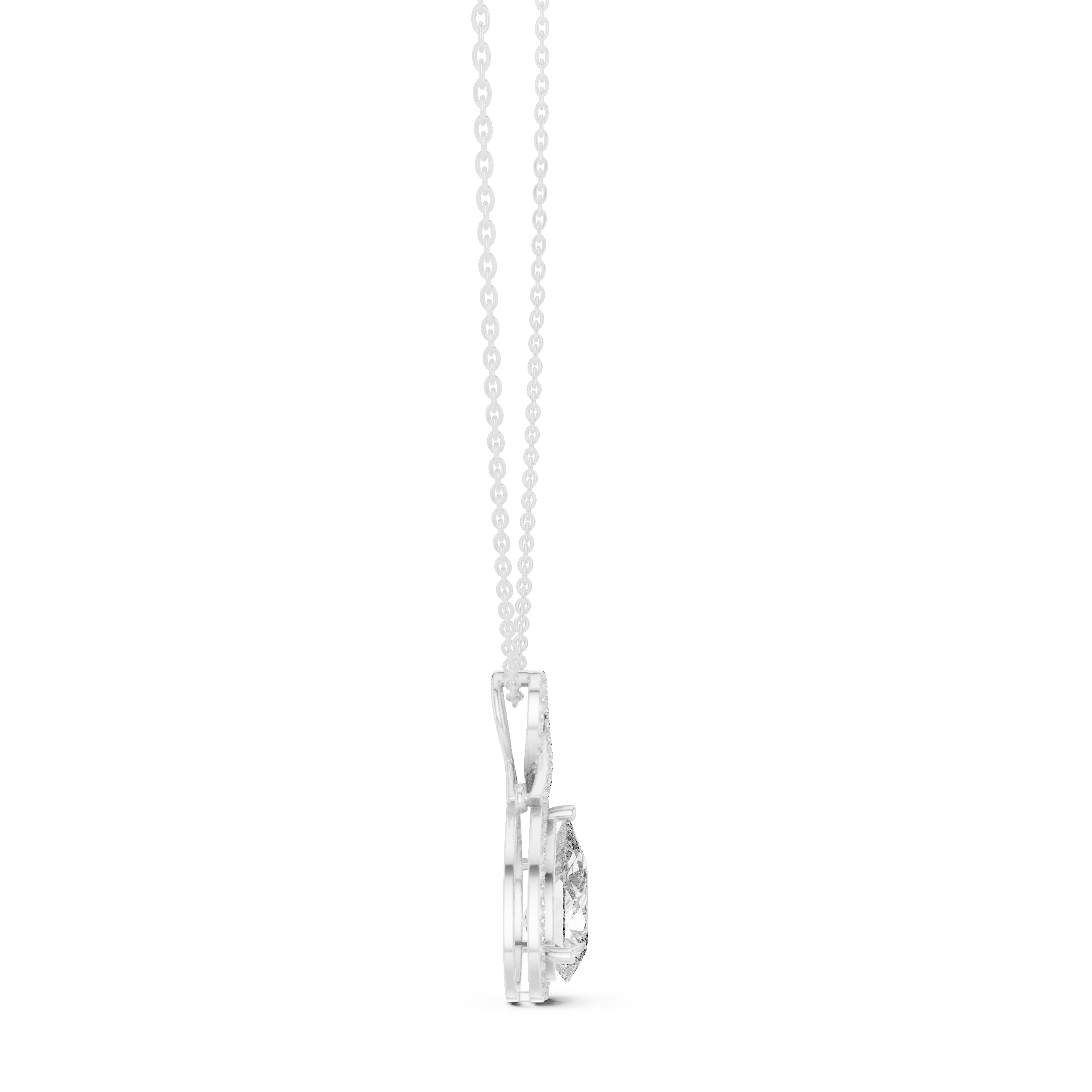 INFINITY PEAR DIAMOND PENDENT