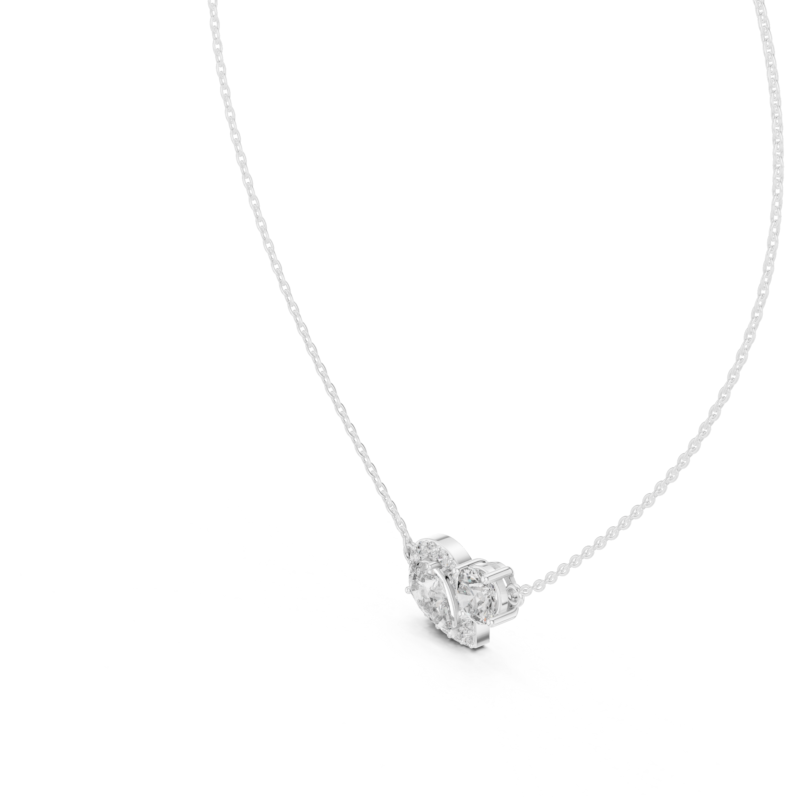 ELEGANT PEAR AND DIAMOND DIAMOND PENDENT