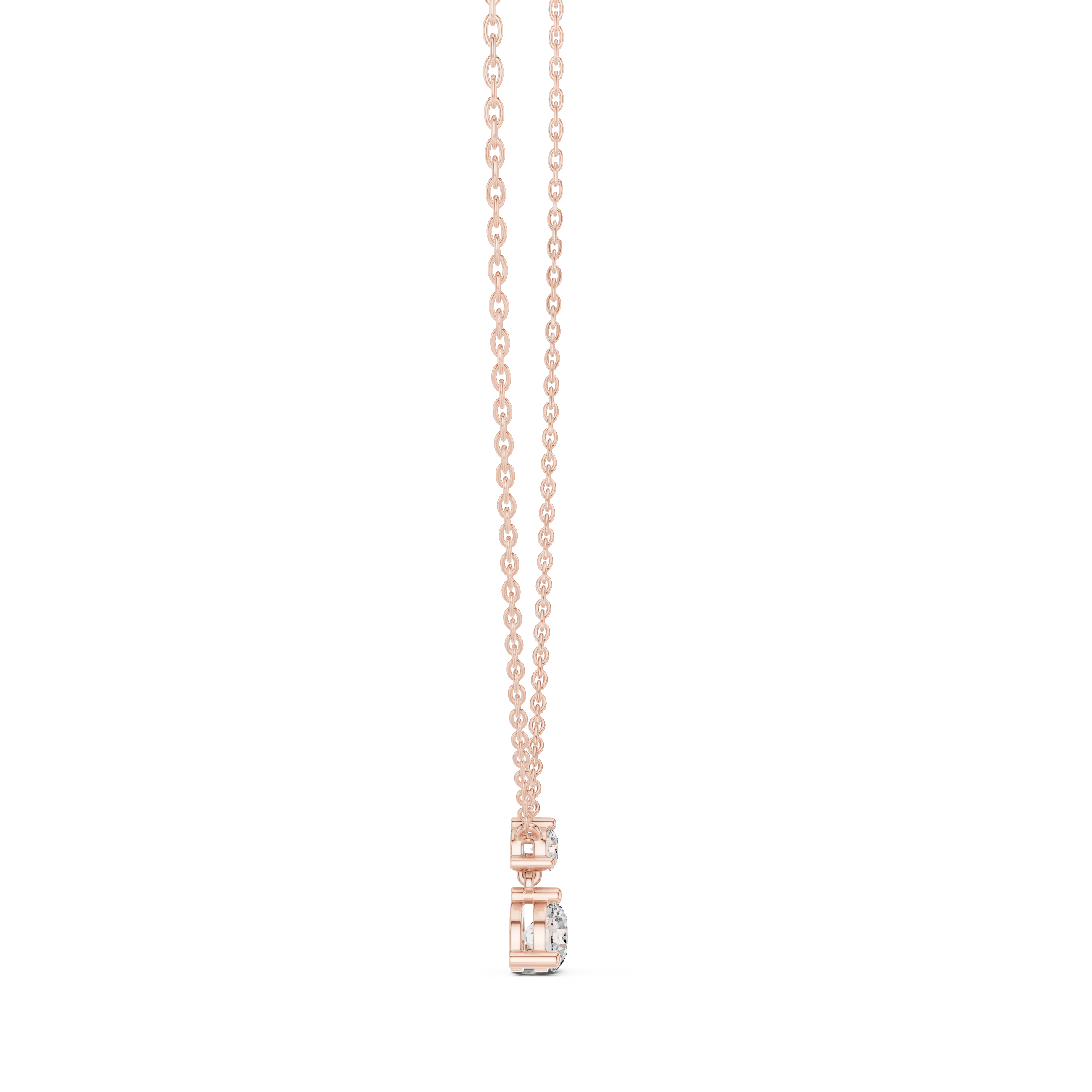 ROUND DIAMOND DROP PENDENT