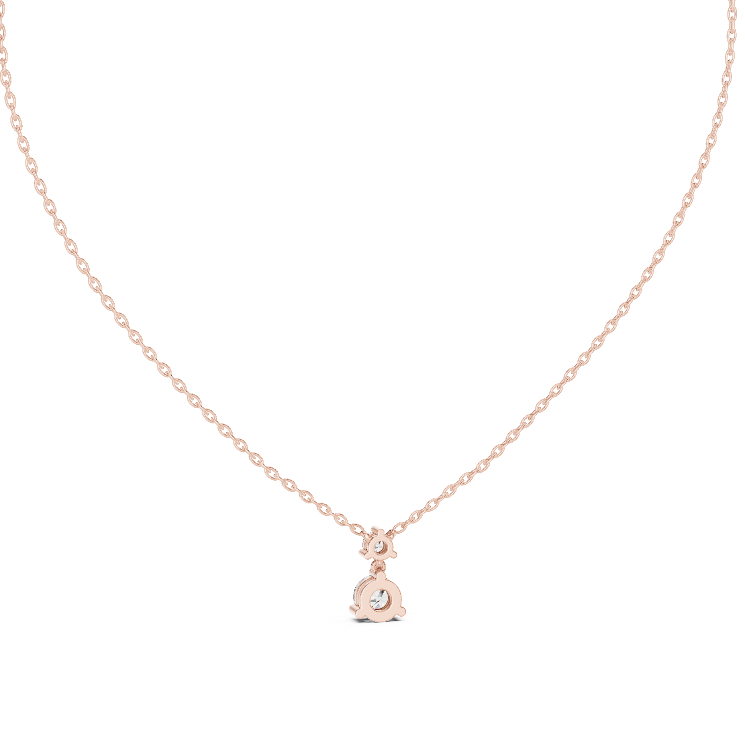 ROUND DIAMOND DROP PENDENT
