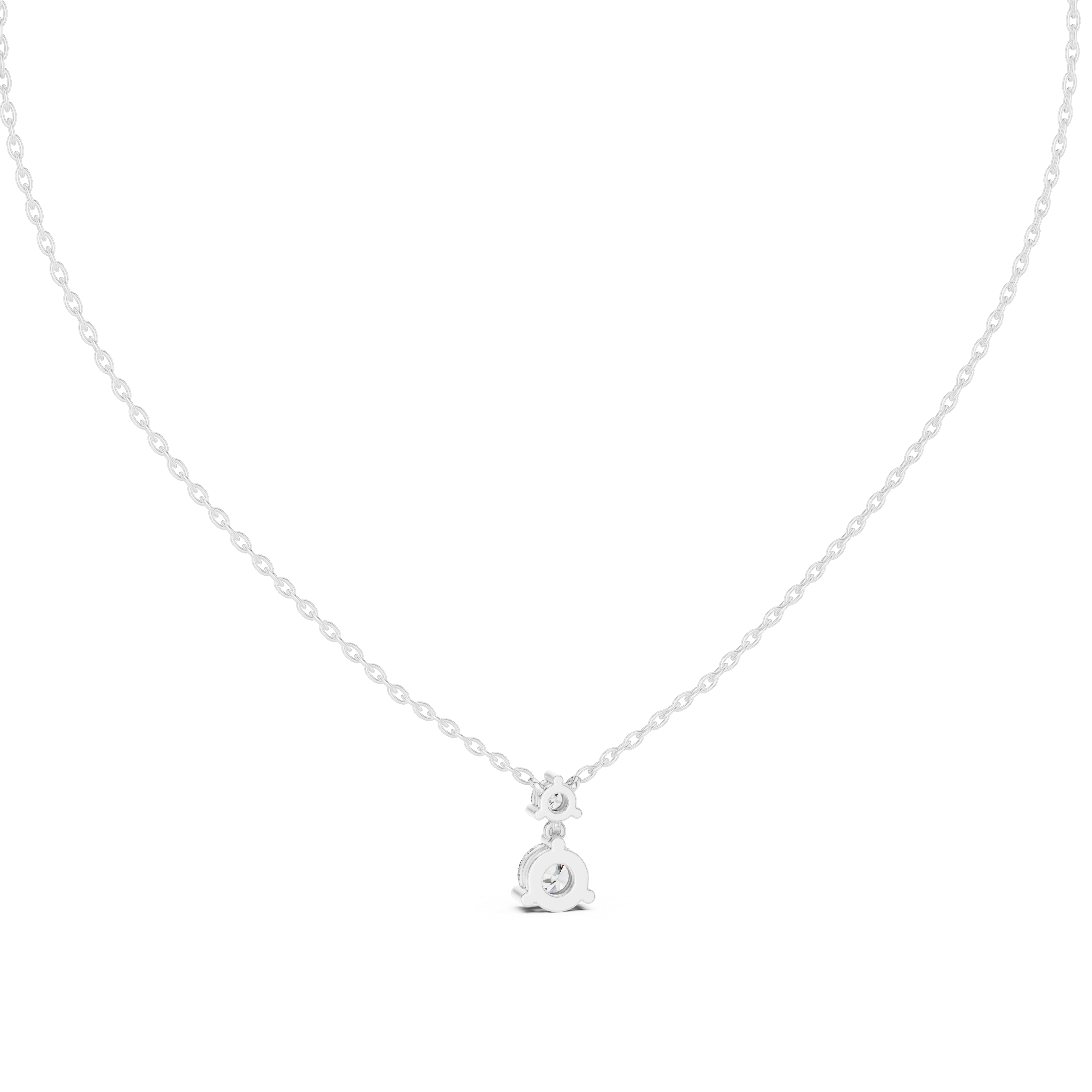 ROUND DIAMOND DROP PENDENT