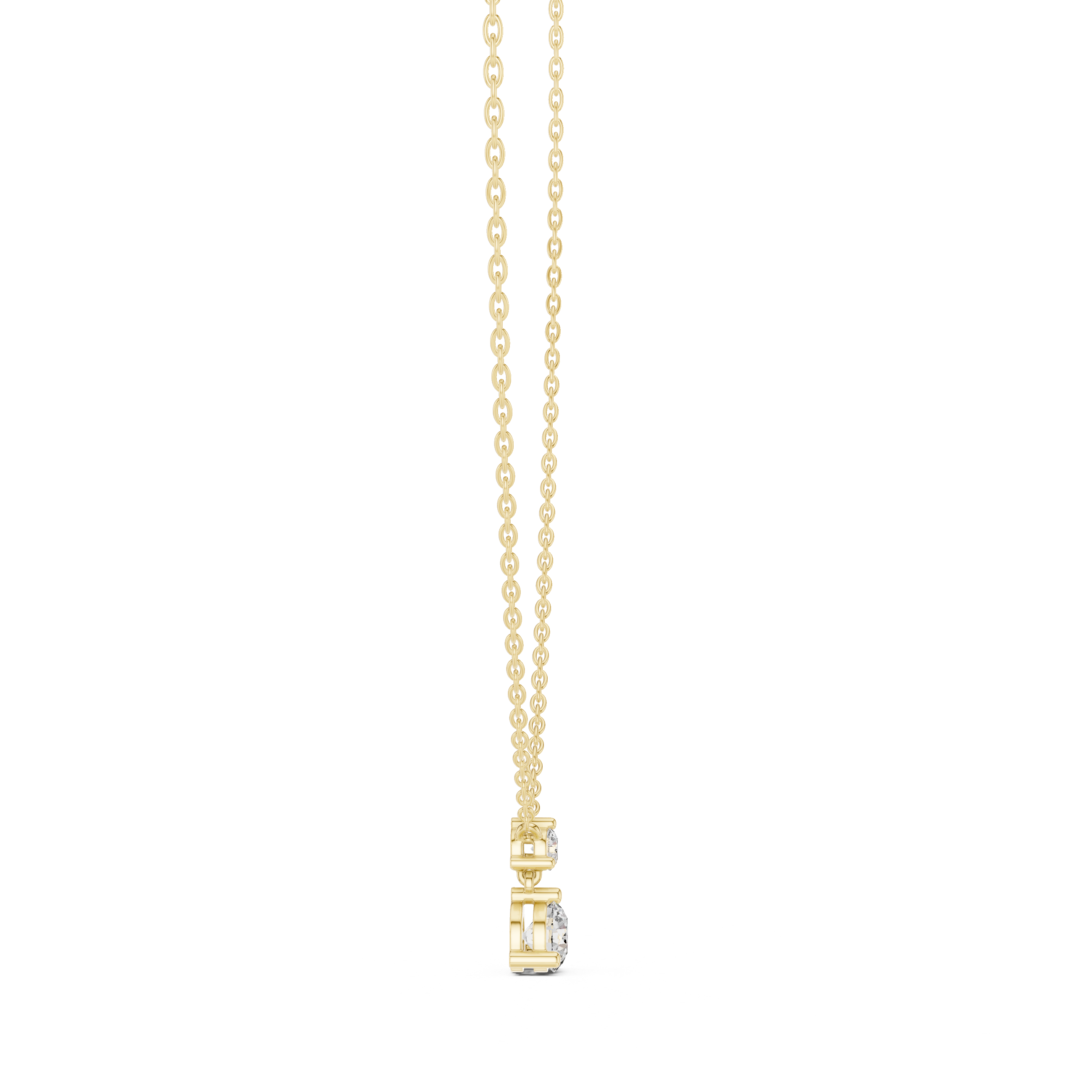 ROUND DIAMOND DROP PENDENT