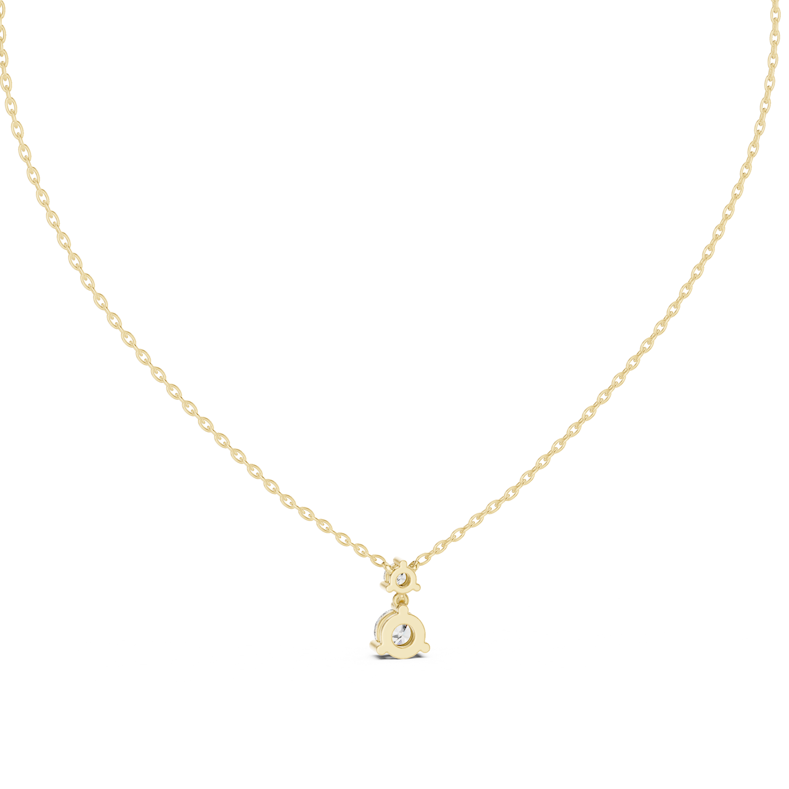 ROUND DIAMOND DROP PENDENT