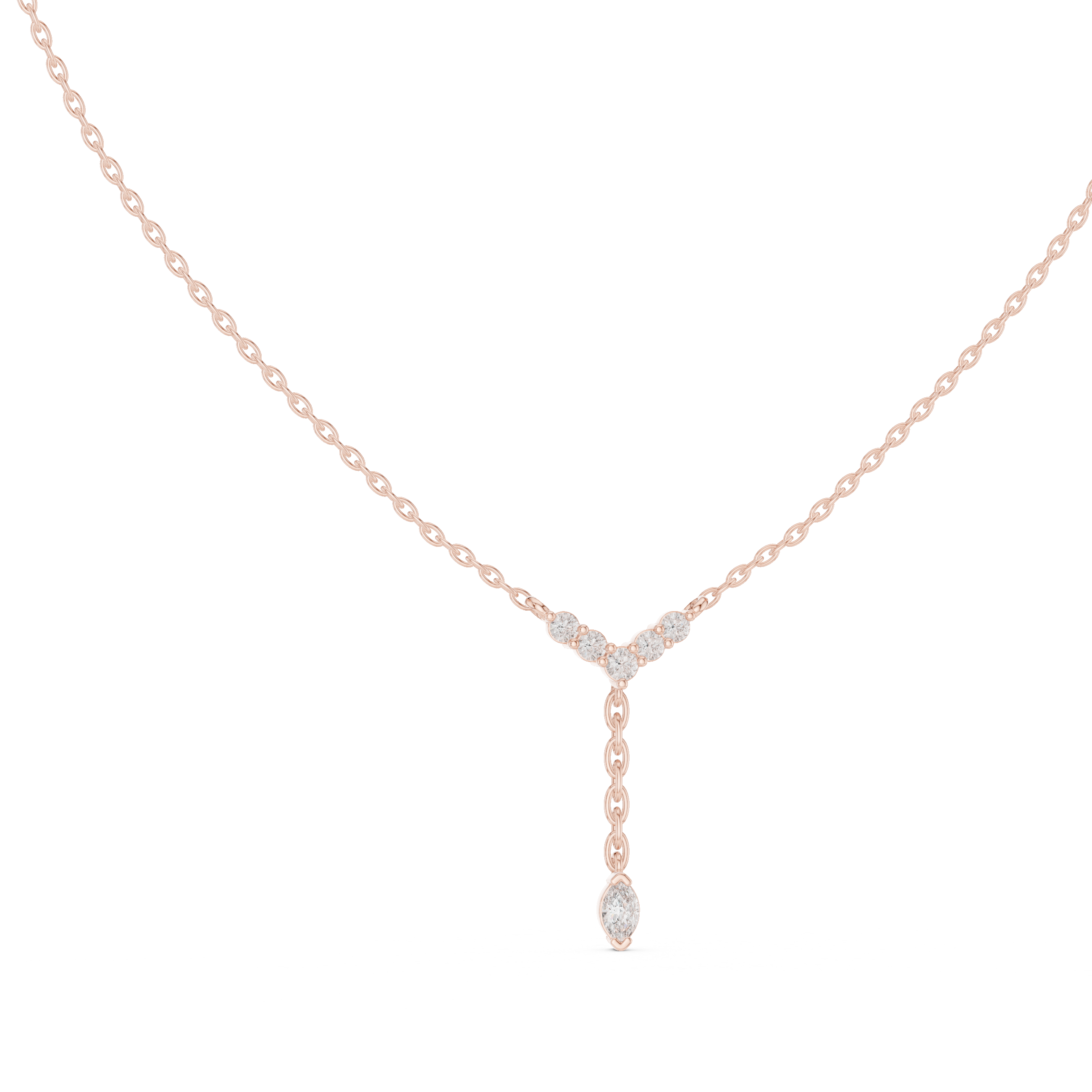MARQUISE DIAMOND Y- DROP PENDENT
