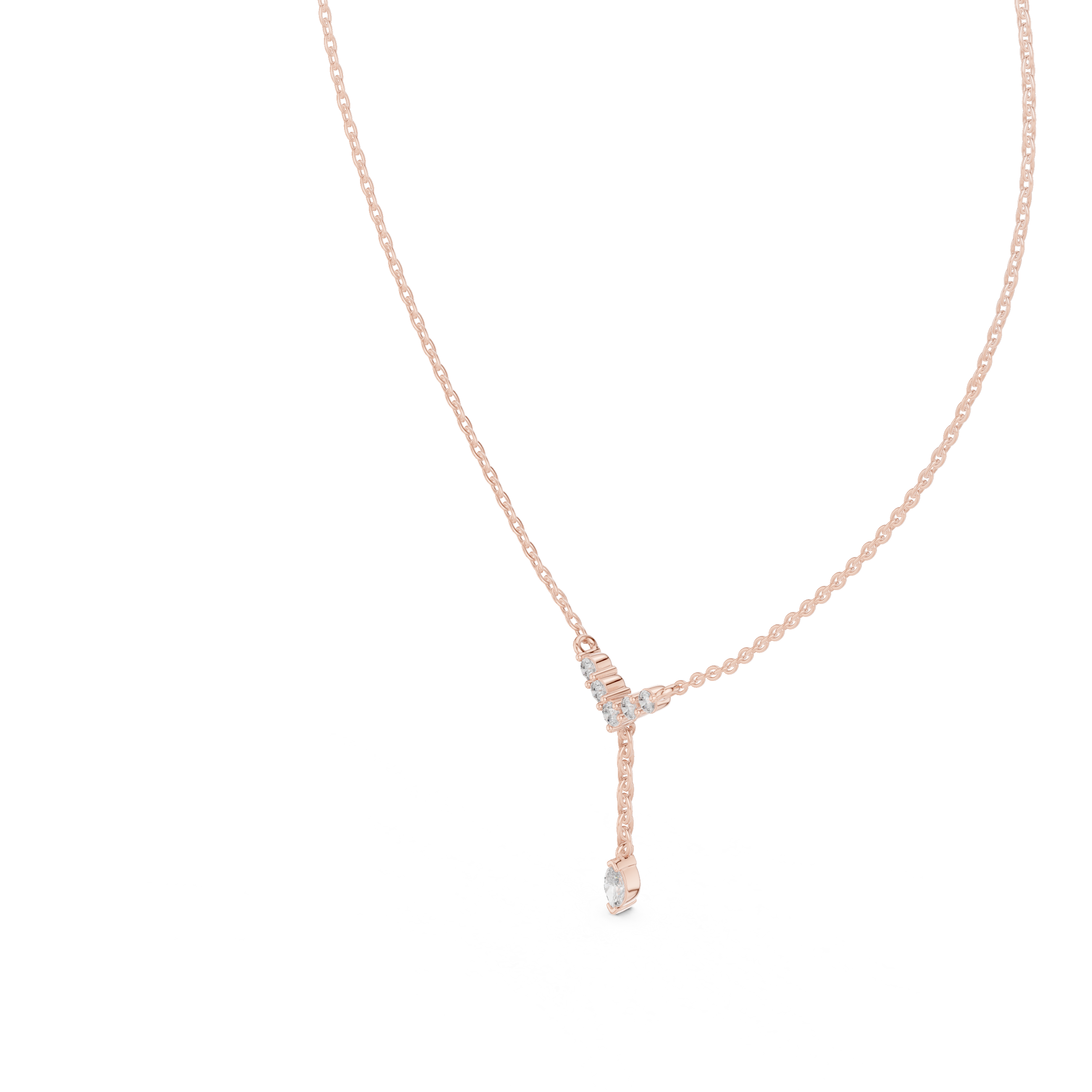 MARQUISE DIAMOND Y- DROP PENDENT