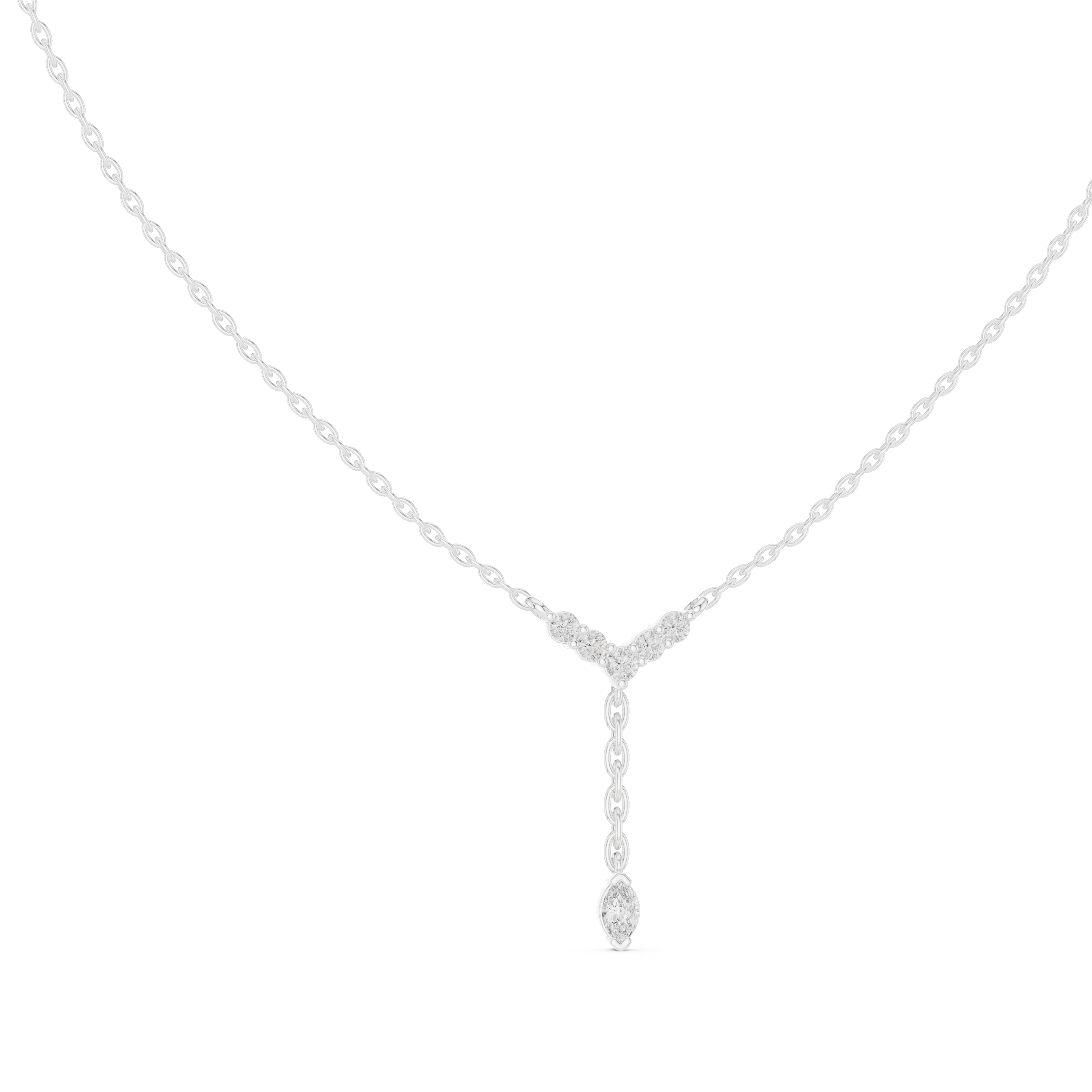 MARQUISE DIAMOND Y- DROP PENDENT