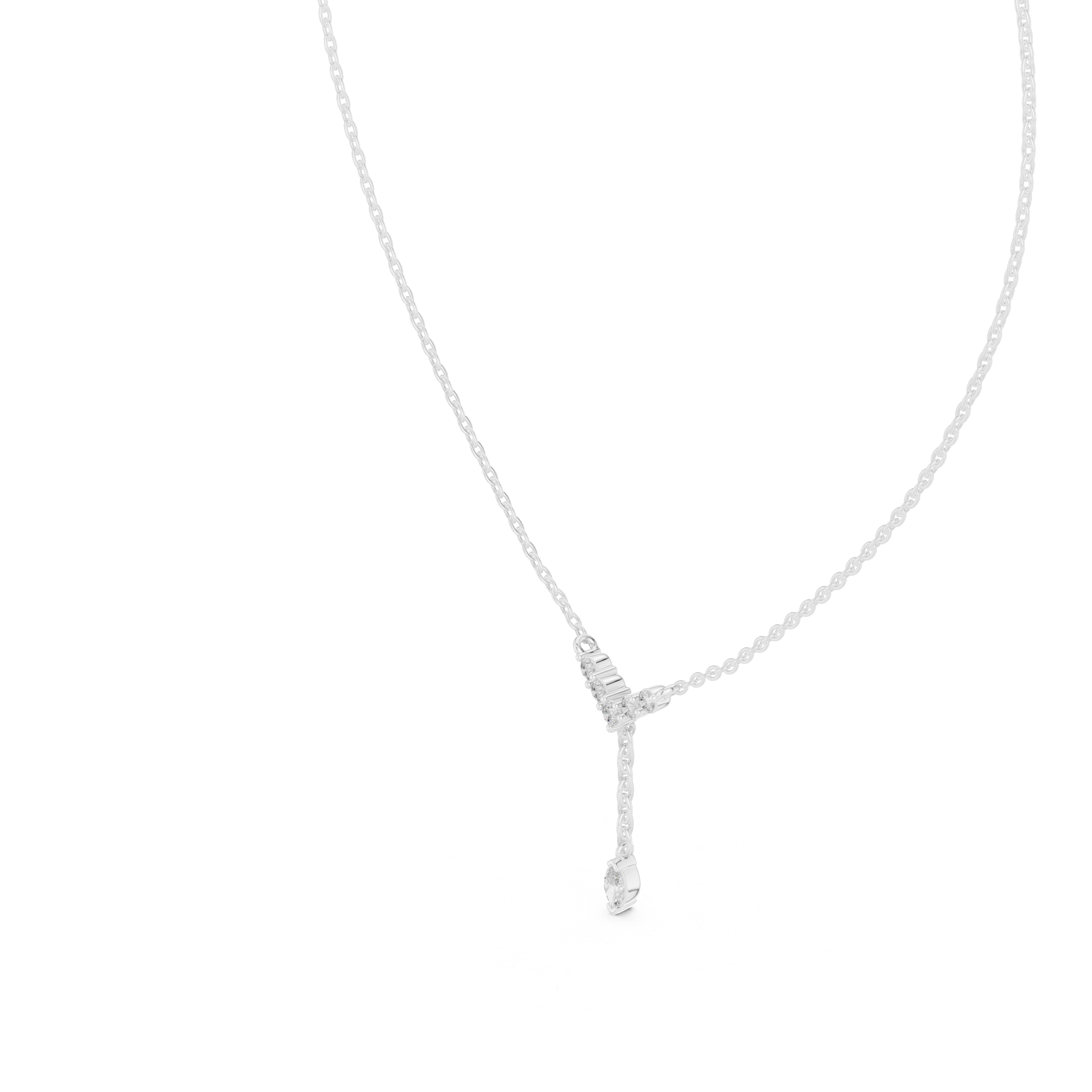 MARQUISE DIAMOND Y- DROP PENDENT