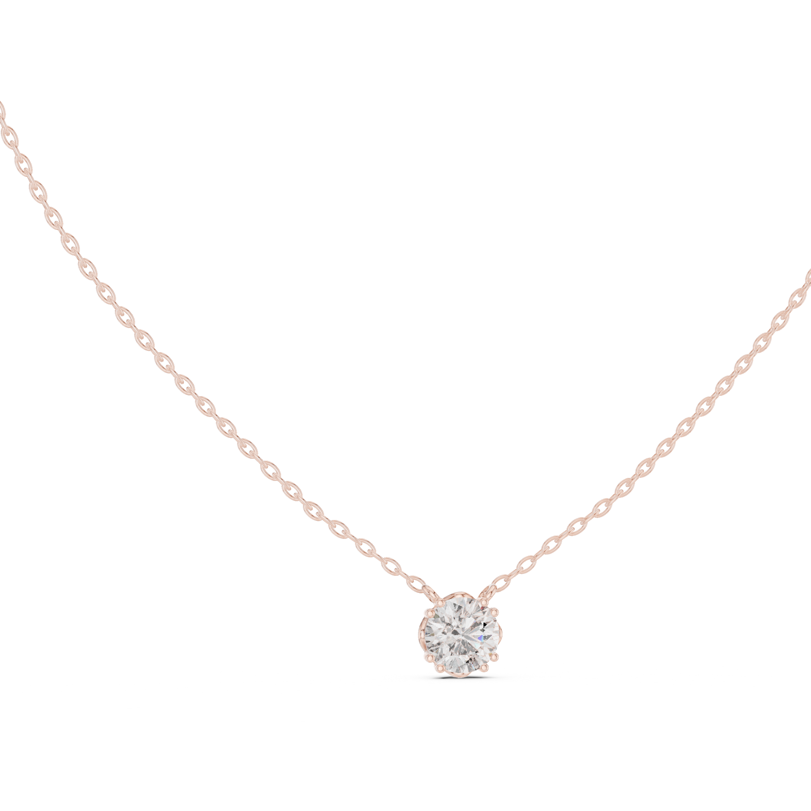 ROUND SOLITAIRE DIAMOND PENDENT