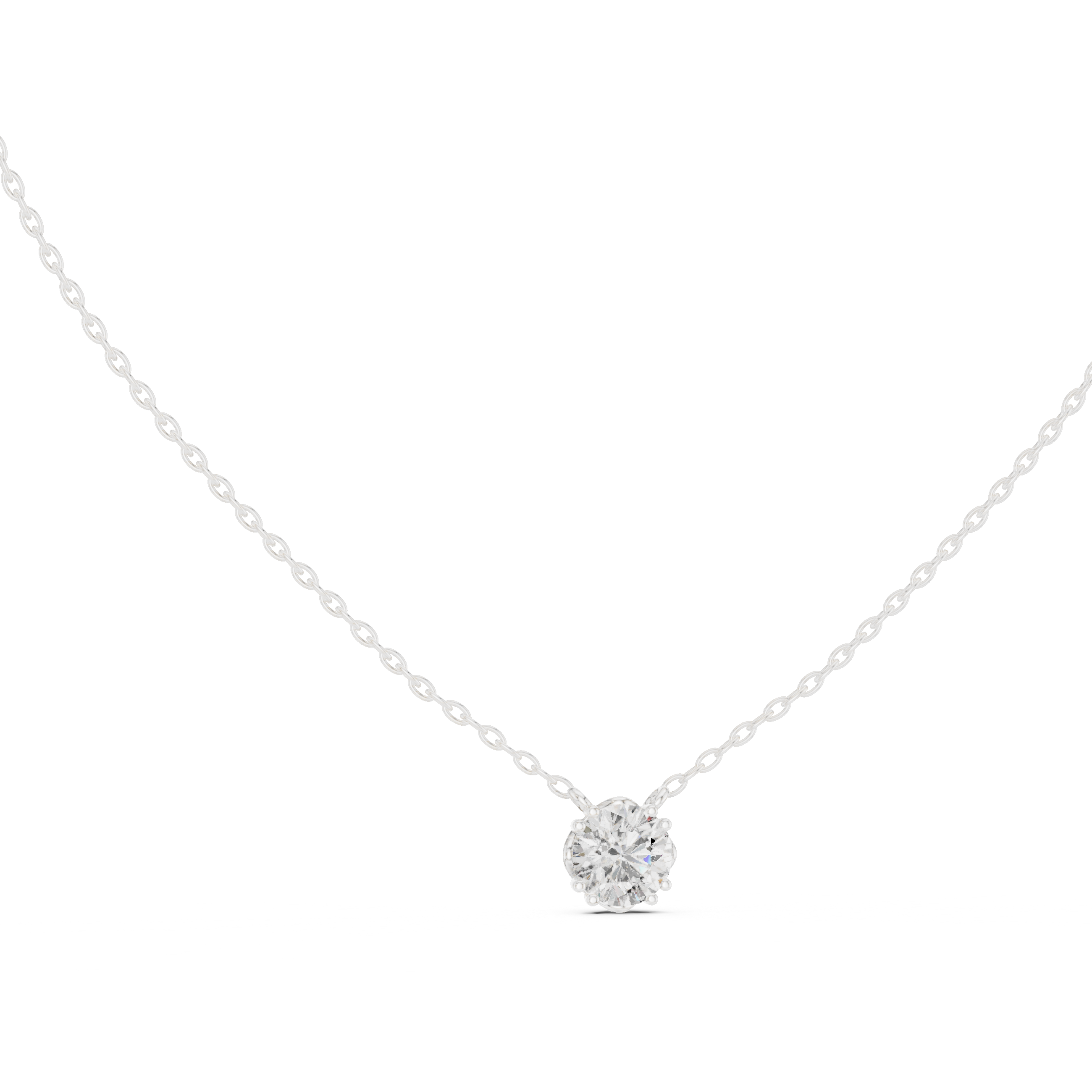 ROUND SOLITAIRE DIAMOND PENDENT