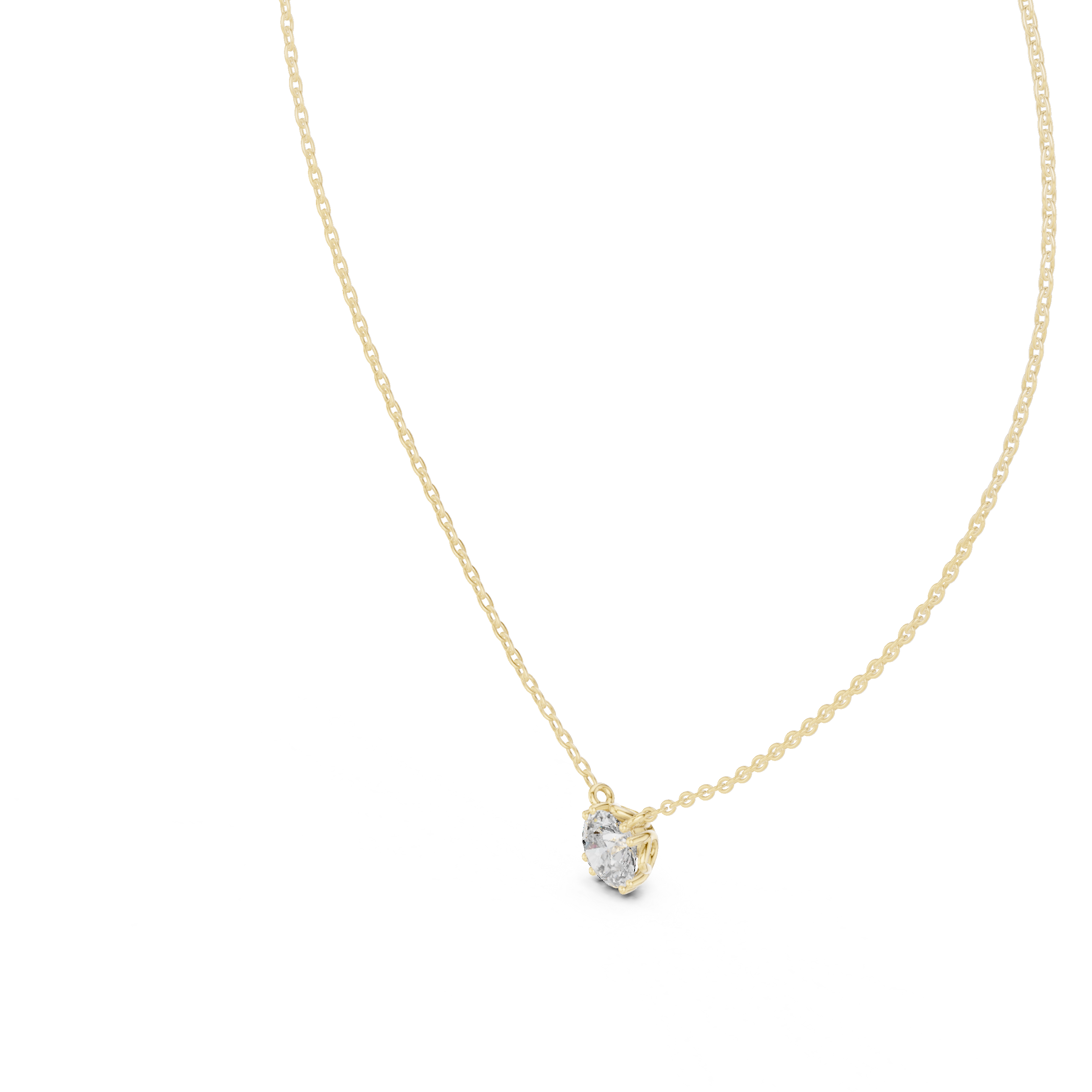 ROUND SOLITAIRE DIAMOND PENDENT