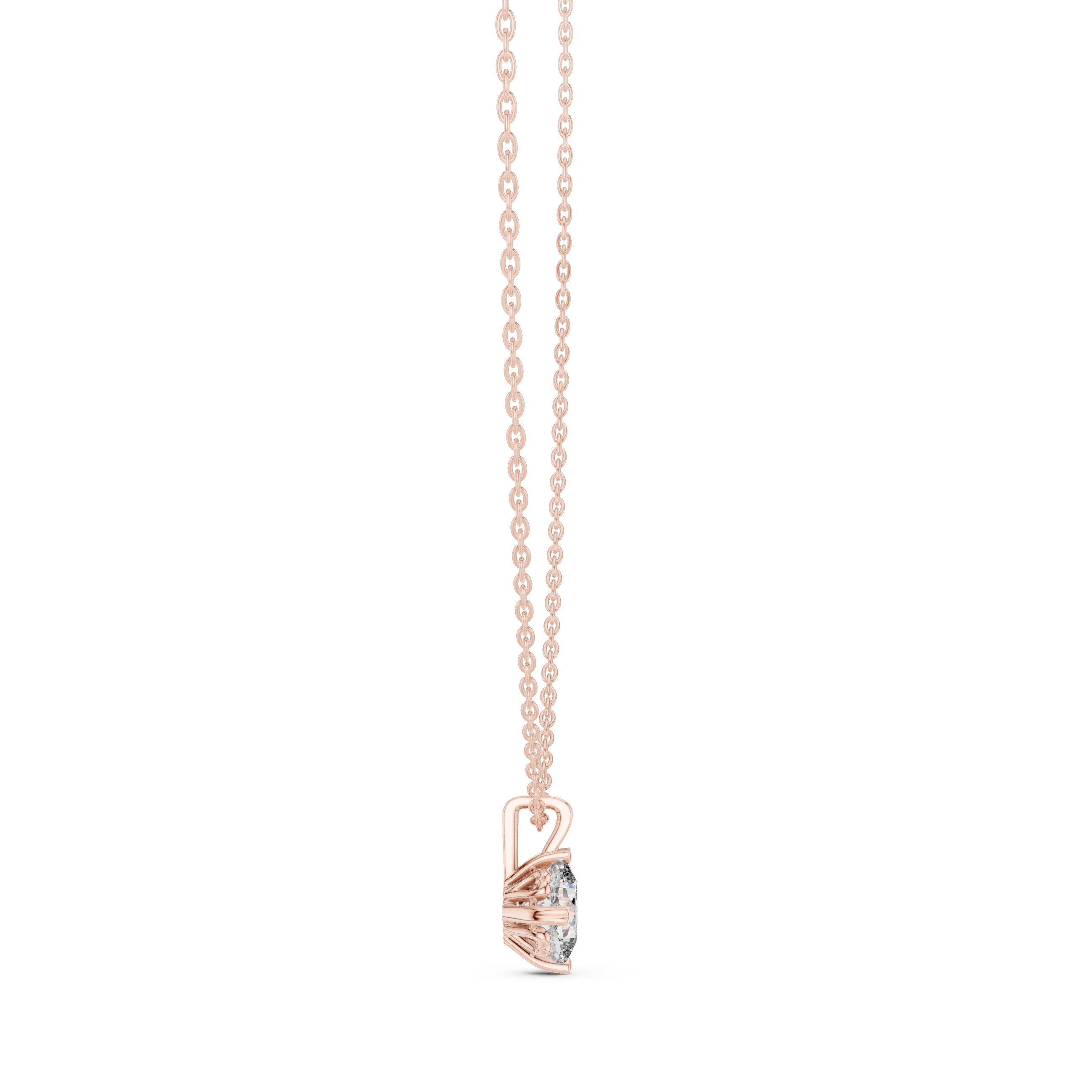 MINIMALIST ROUND SOLITAIRE PENDENT