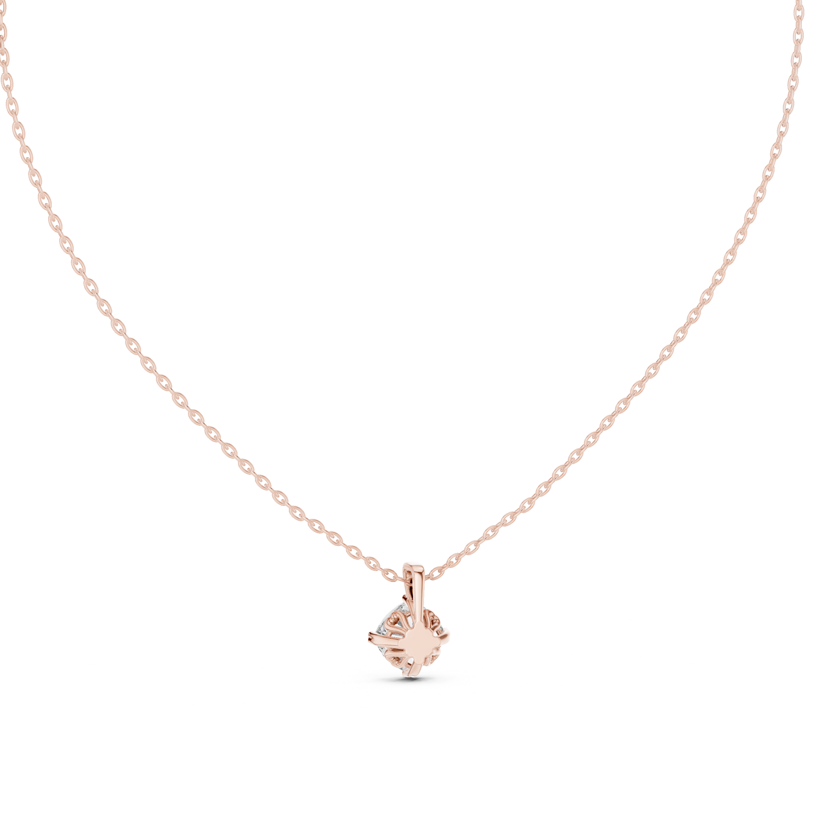MINIMALIST ROUND SOLITAIRE PENDENT