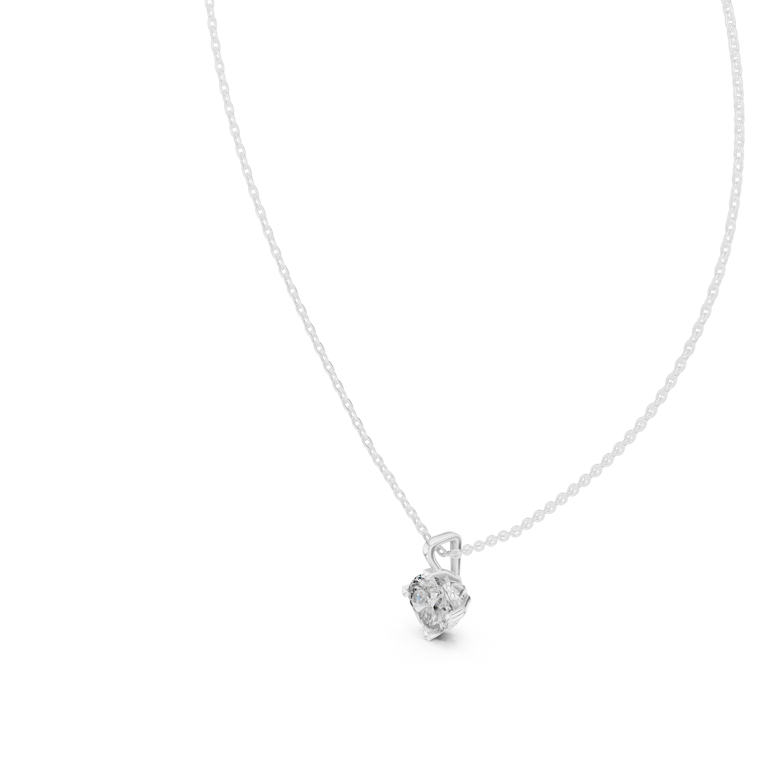 MINIMALIST ROUND SOLITAIRE PENDENT