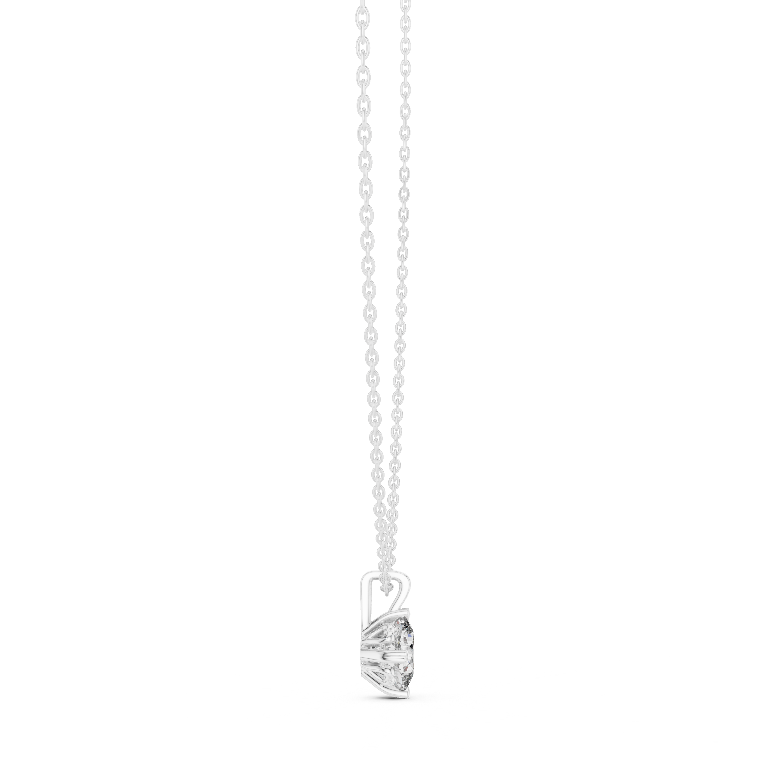 MINIMALIST ROUND SOLITAIRE PENDENT