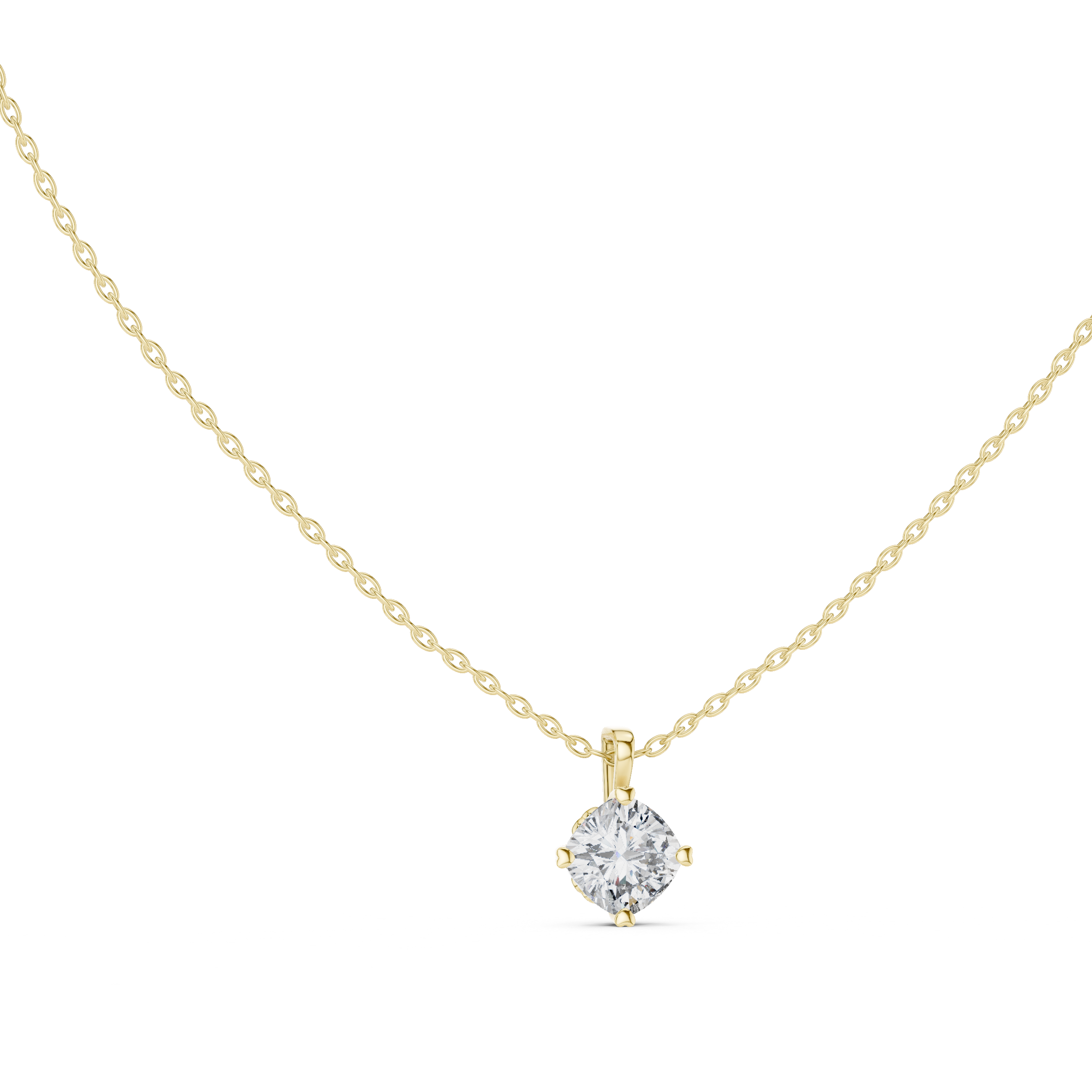 MINIMALIST ROUND SOLITAIRE PENDENT